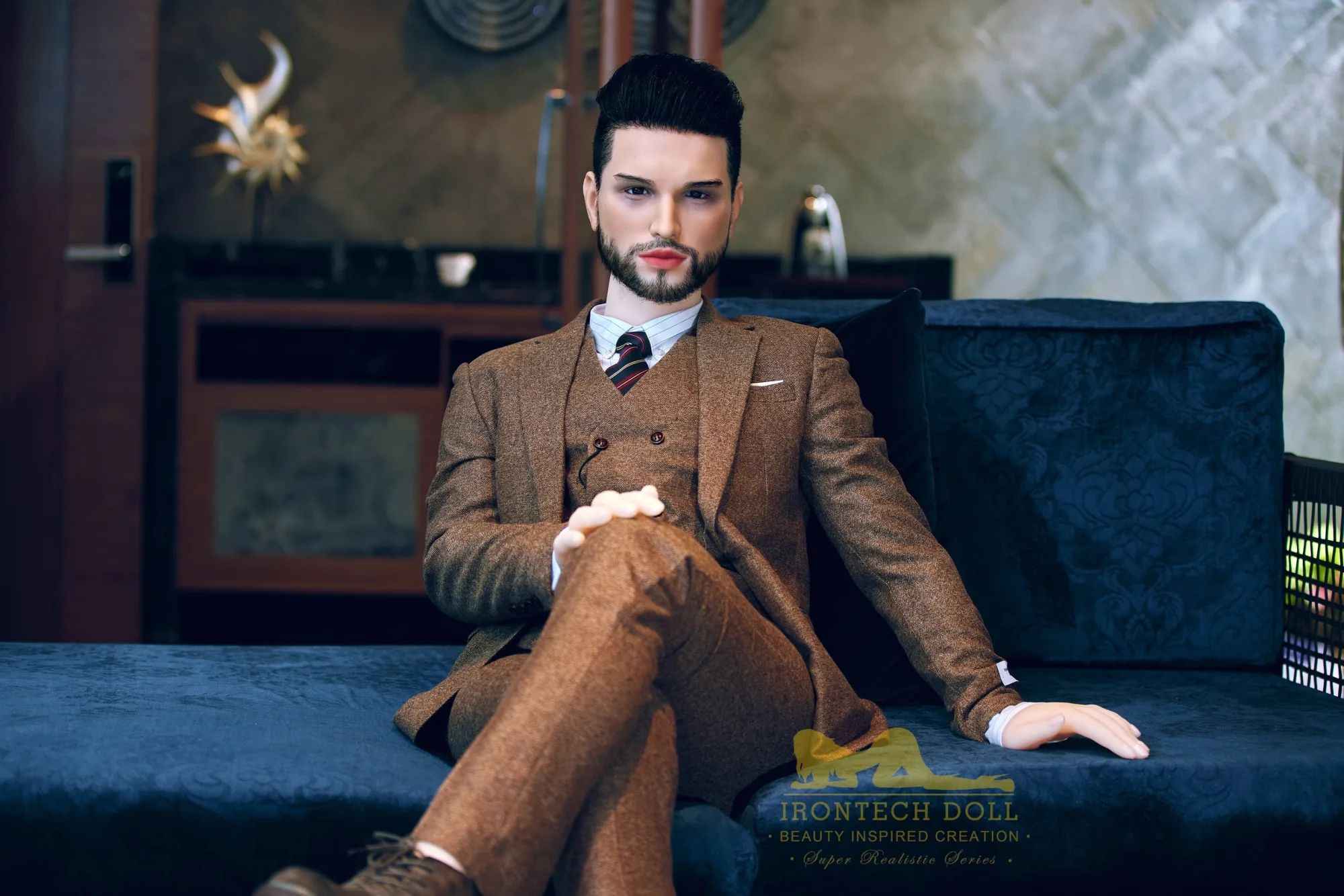 Male Love Doll Muscular Lucas 5ft 4' (162 cm) - Irontech Doll view 4