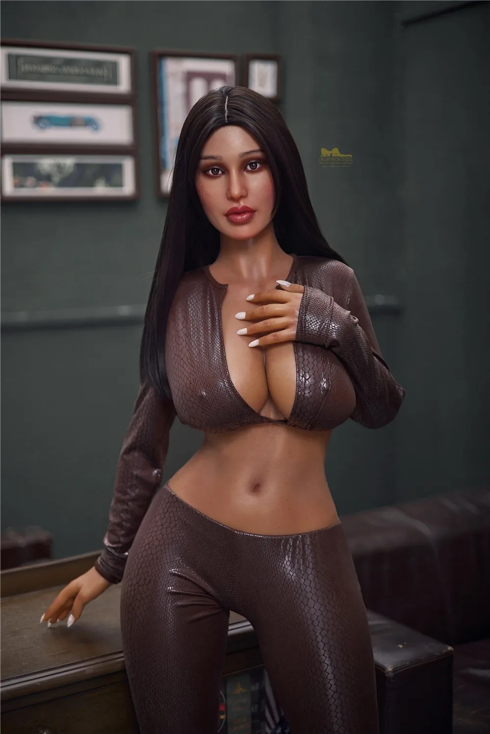 Silicone Doll Brunette Carinne 5ft 5' (165 cm)/ G-Cup - Irontech Doll view 4