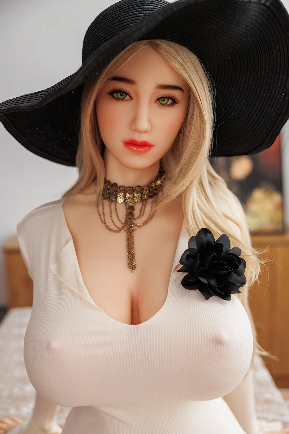 Real Sex Doll Blonde Lisatt 5ft 6' (170 cm)/ J-Cup - HRDoll view 3