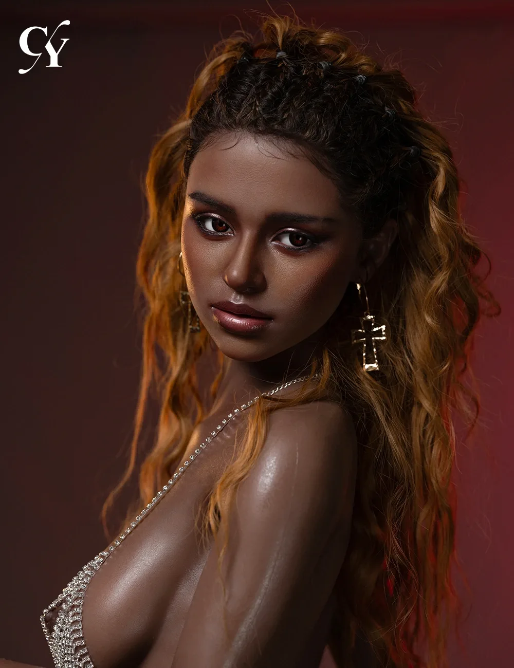 Realistic Sex Doll Black Azalia 5ft 5' (167 cm)/ C-Cup - TOP-CYDOLL view 3