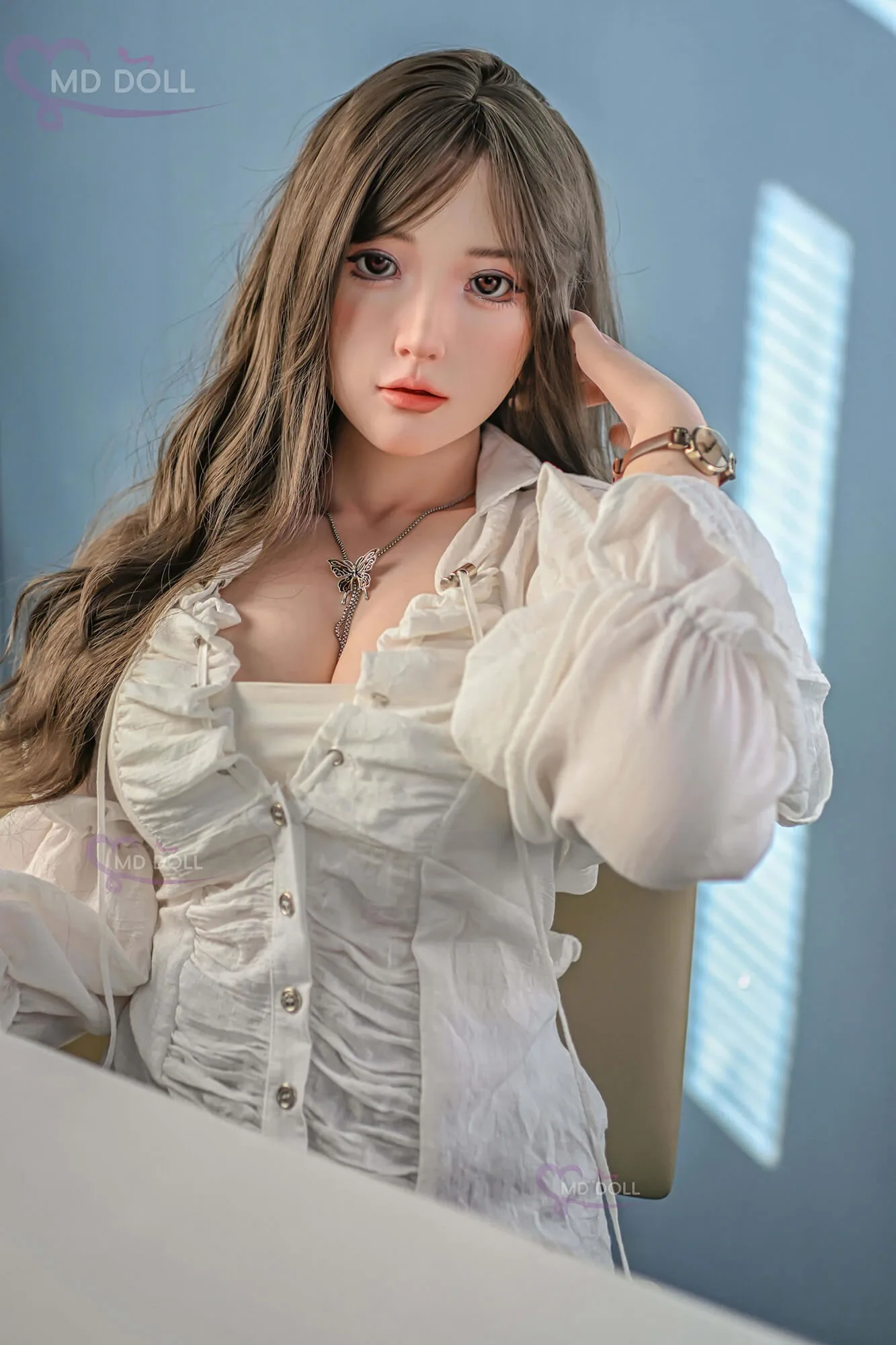 Real Sex Doll Brunette Khloe 5ft 5' (166 cm)/ D-Cup - MD DOLL view 2