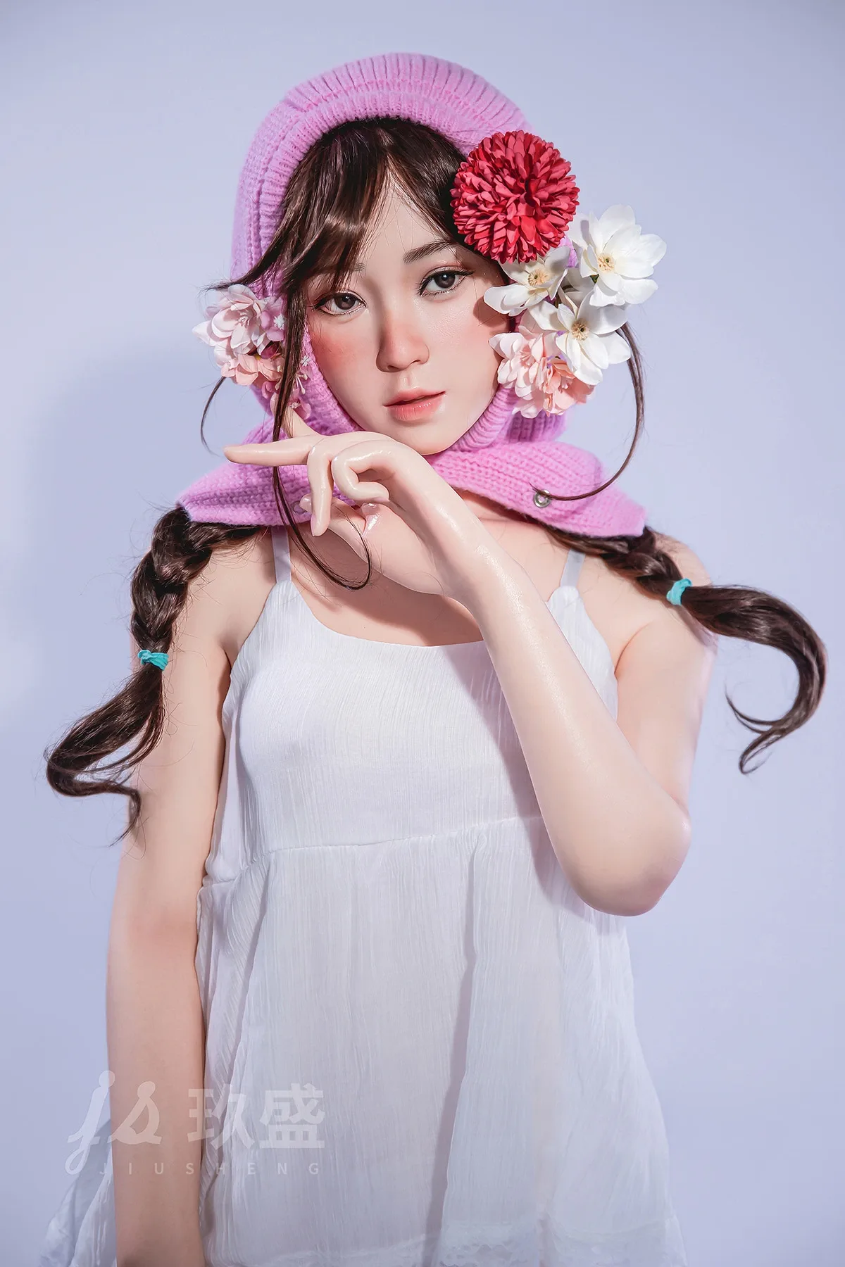 Silicone Sex Doll Cute Mischa 4ft 11' (150 cm)/ B-Cup - Jiusheng Doll view 4