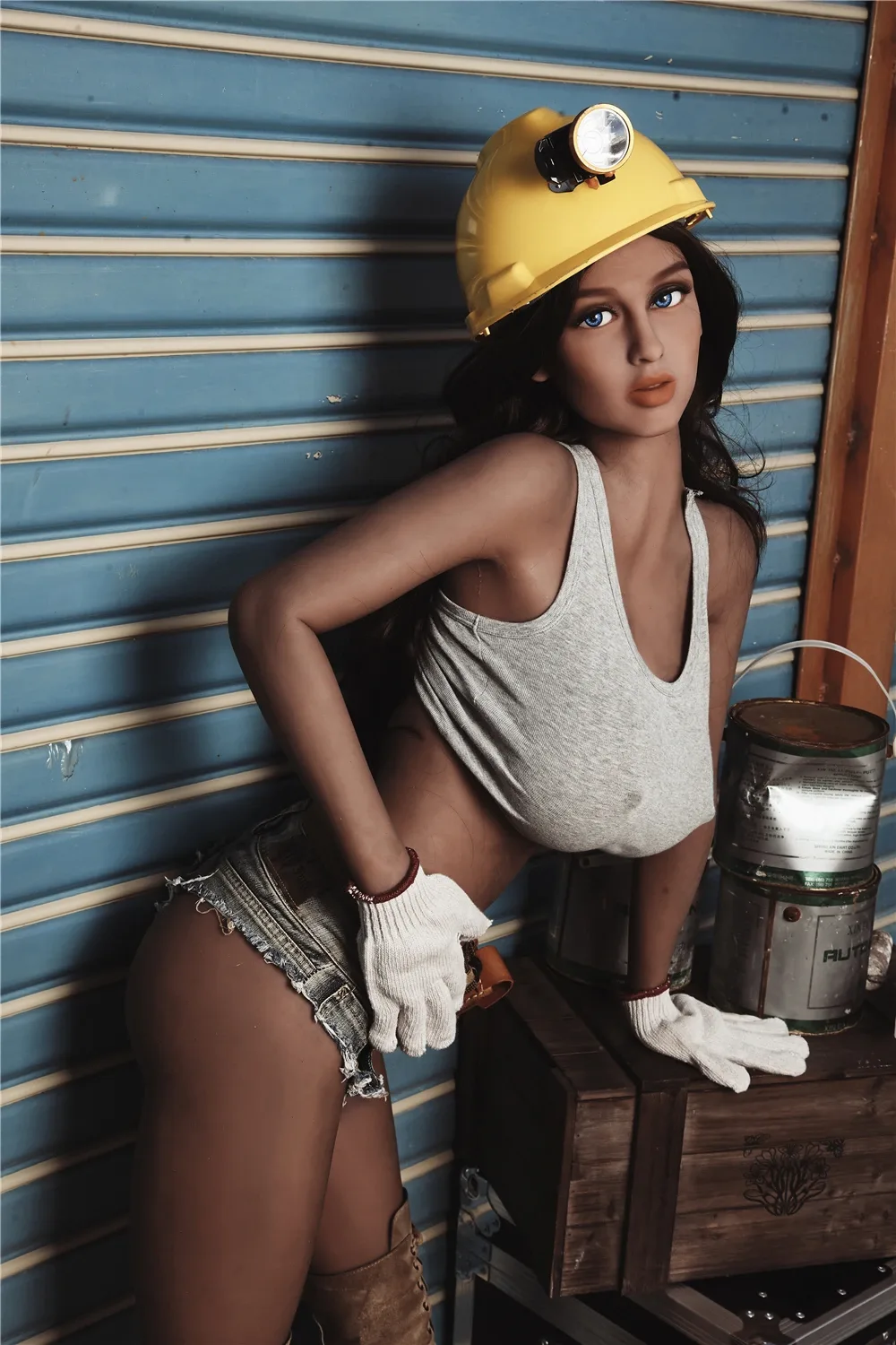 TPE Sex Doll Brunette Anna 5ft 4' (163 cm)/ G-Cup - Irontech Doll view 7