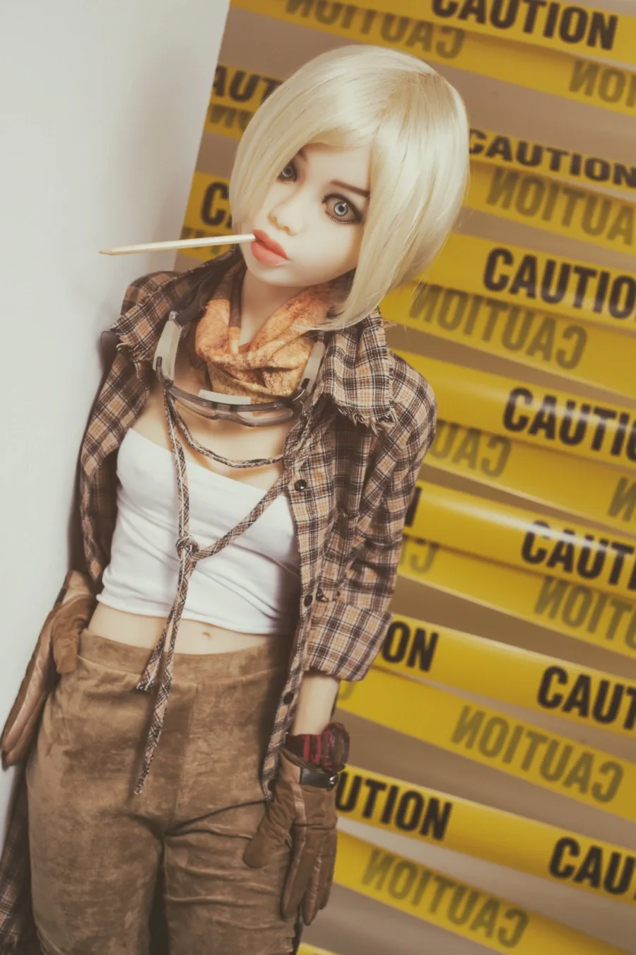 Real Sex Doll Blonde Madison 5ft 6' (168 cm)/ A-Cup - WM doll view 7