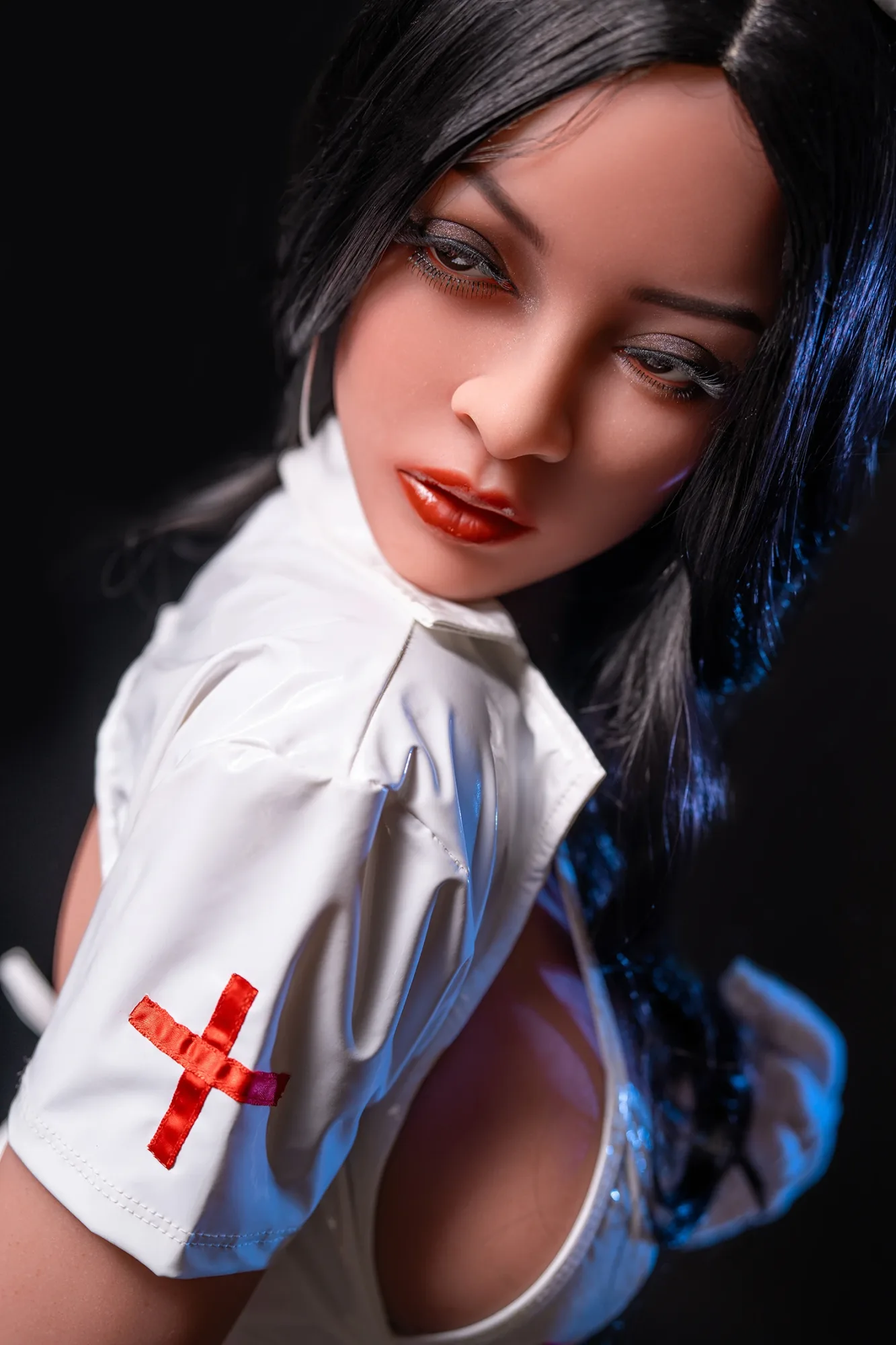 Silicone Sex Doll Black-haired Rosali 4ft 11' (152 cm)/ C-Cup - Sy Doll view 6