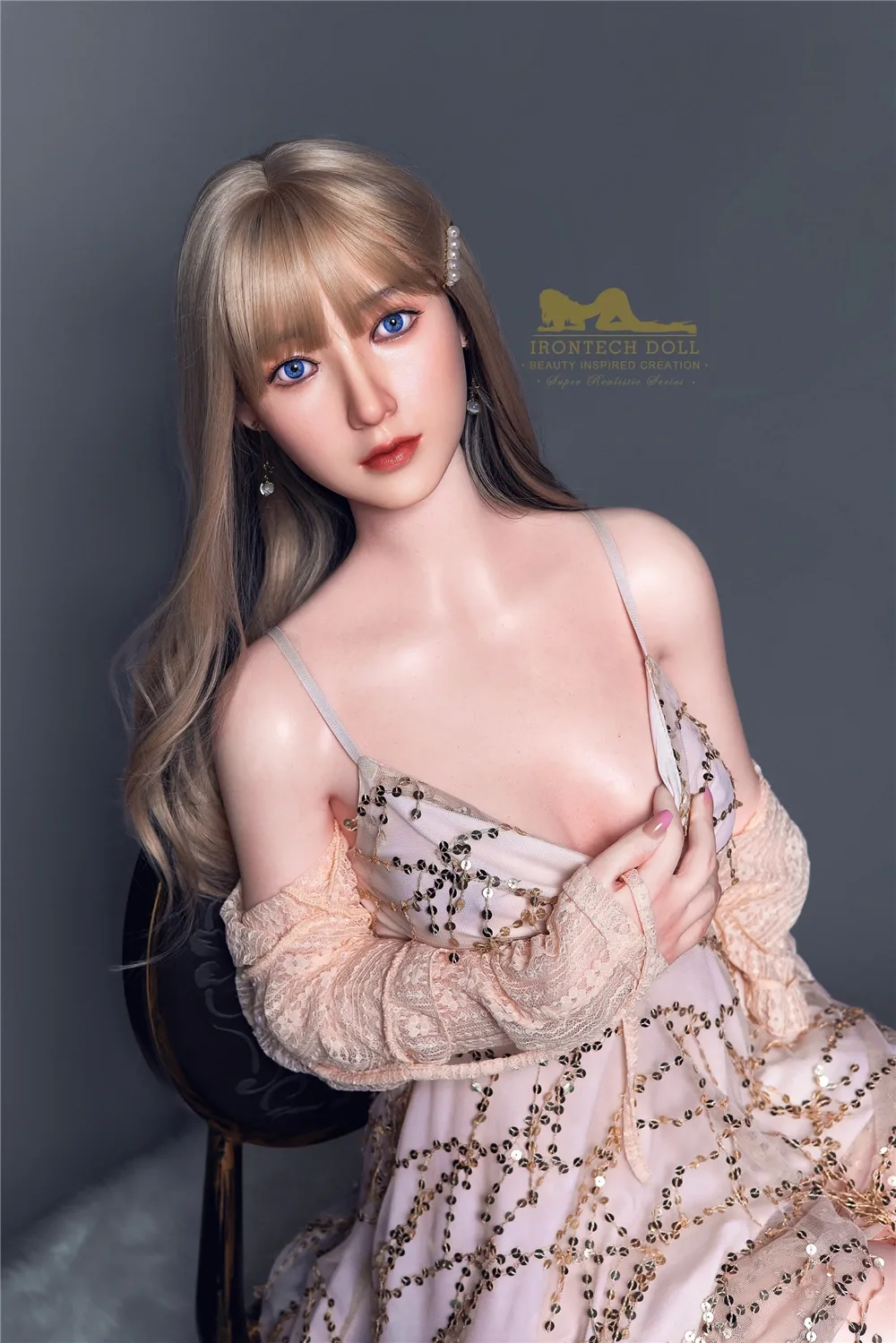 Silicone Doll Cute Jessie 4ft 11' (152 cm)/ B-Cup - Irontech Doll view 6