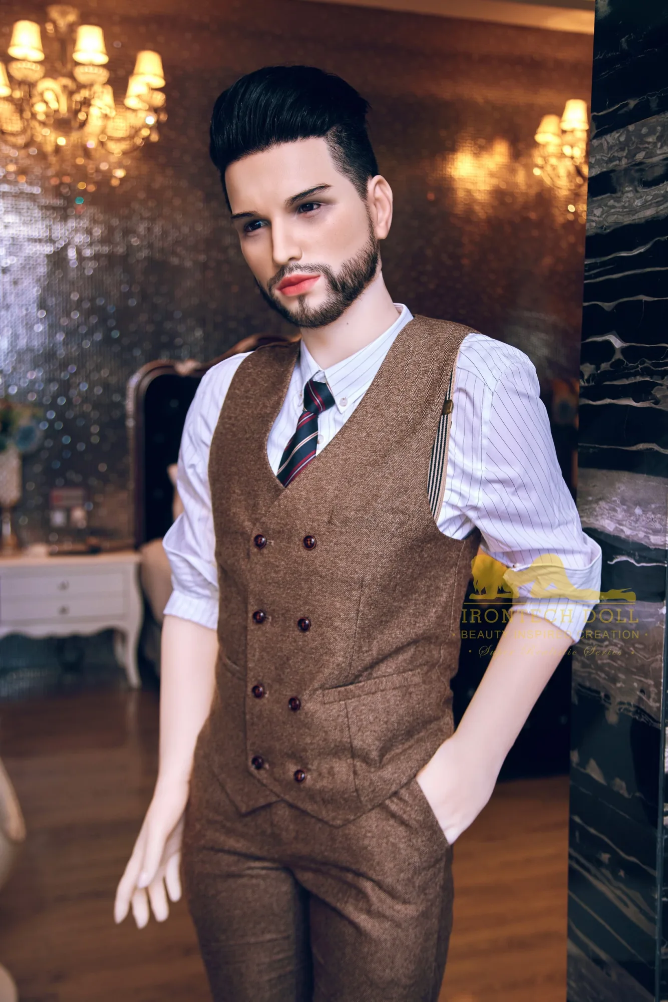 Male Love Doll Muscular Lucas 5ft 4' (162 cm) - Irontech Doll view 7