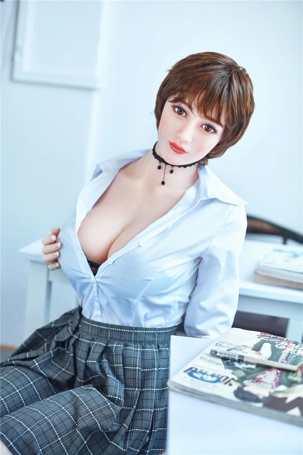 Real Sex Doll Brunette Gabriella 5ft 2' (159 cm)/ E-Cup - Irontech Doll view 4