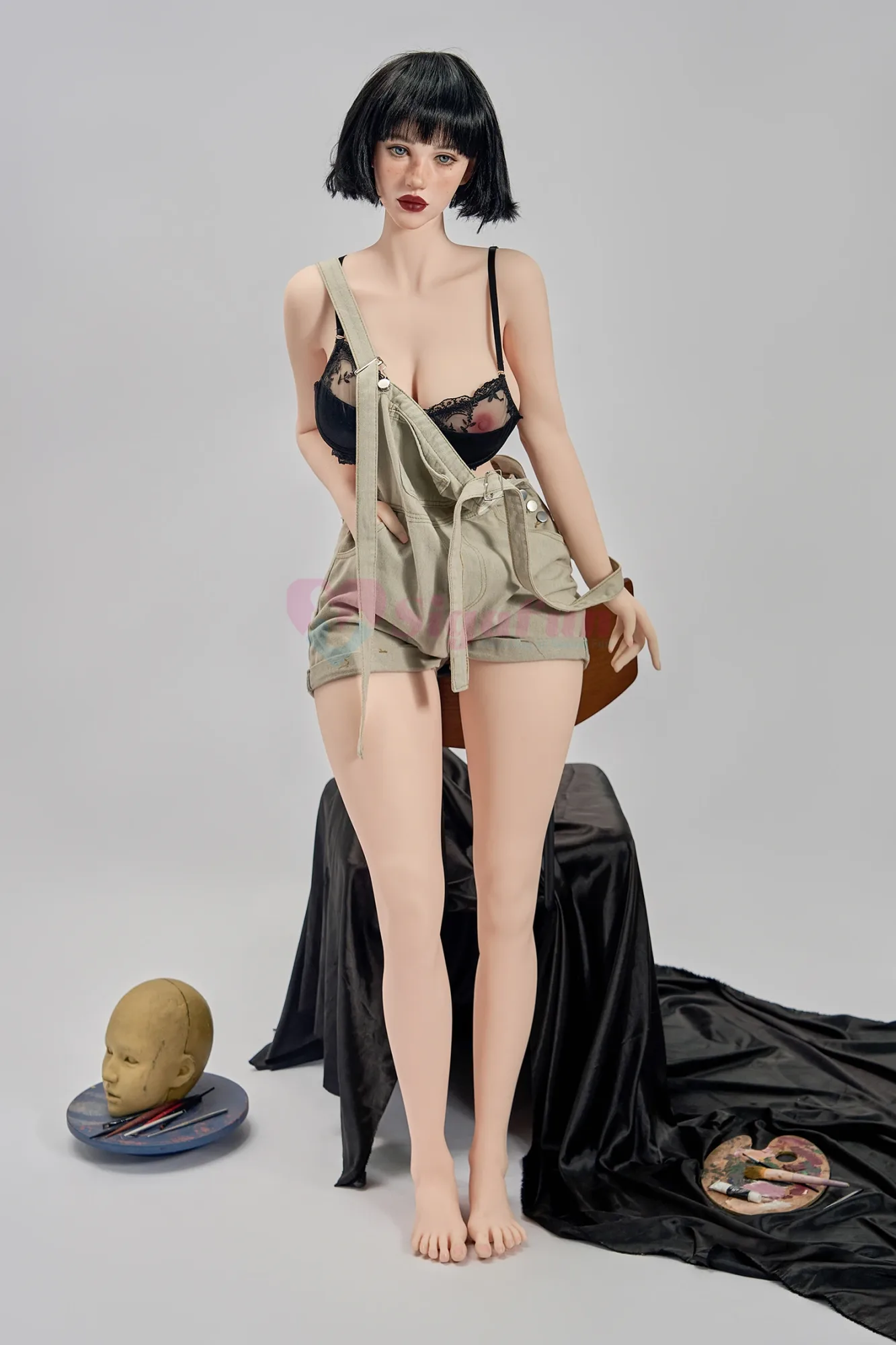 Real Sex Doll Black-haired Nena 5ft 4' (164 cm) - STOCK/ F-Cup - Sigafun view 5