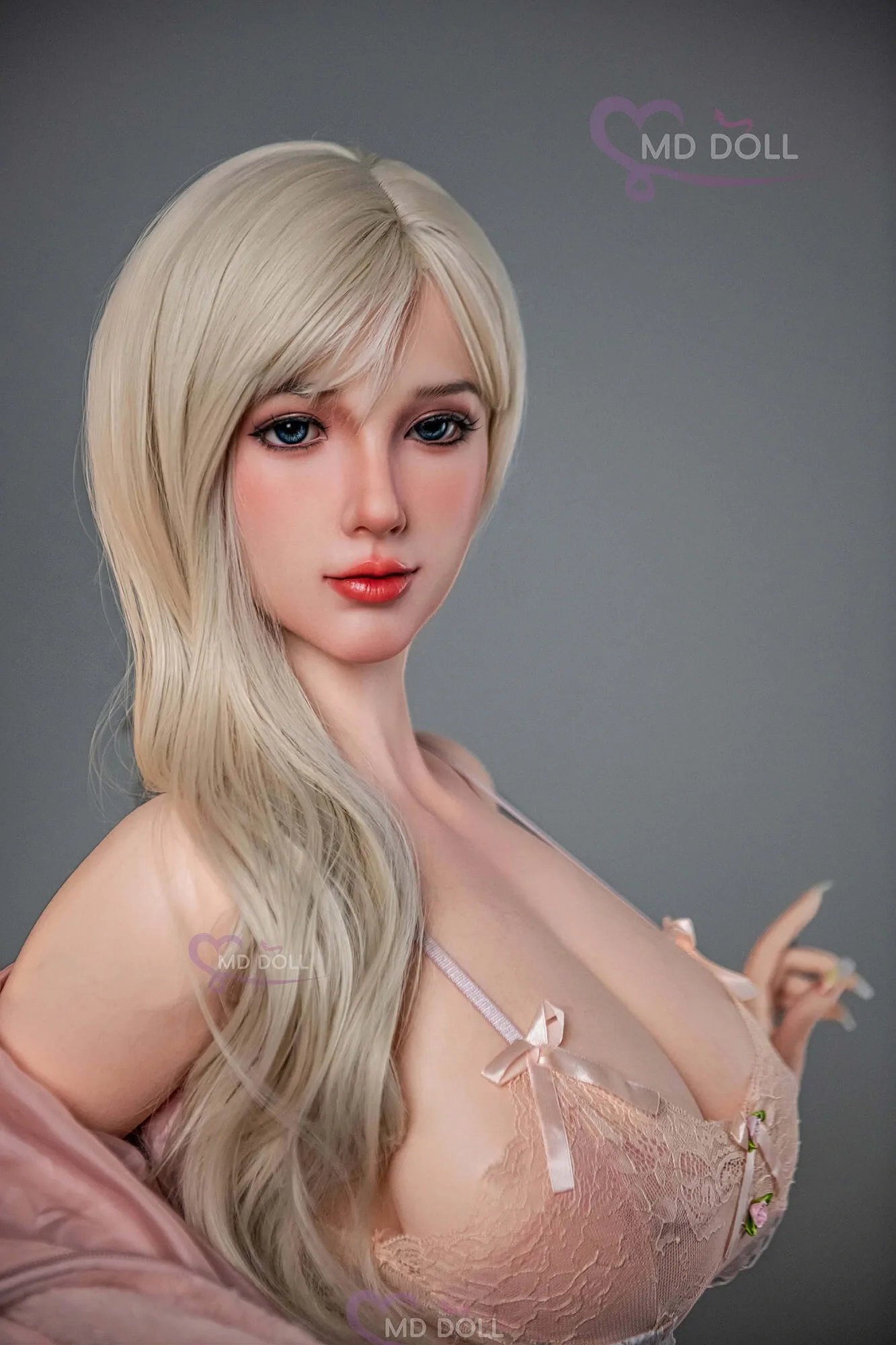 Silicone Sex Doll Blonde Jennifer 5ft 4' (162 cm)/ H-Cup - MD DOLL view 5