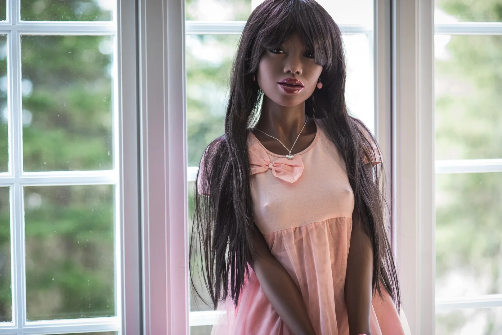 Real Sex Doll Black Moka 5ft 6' (168 cm)/ A-Cup - WM doll view 4