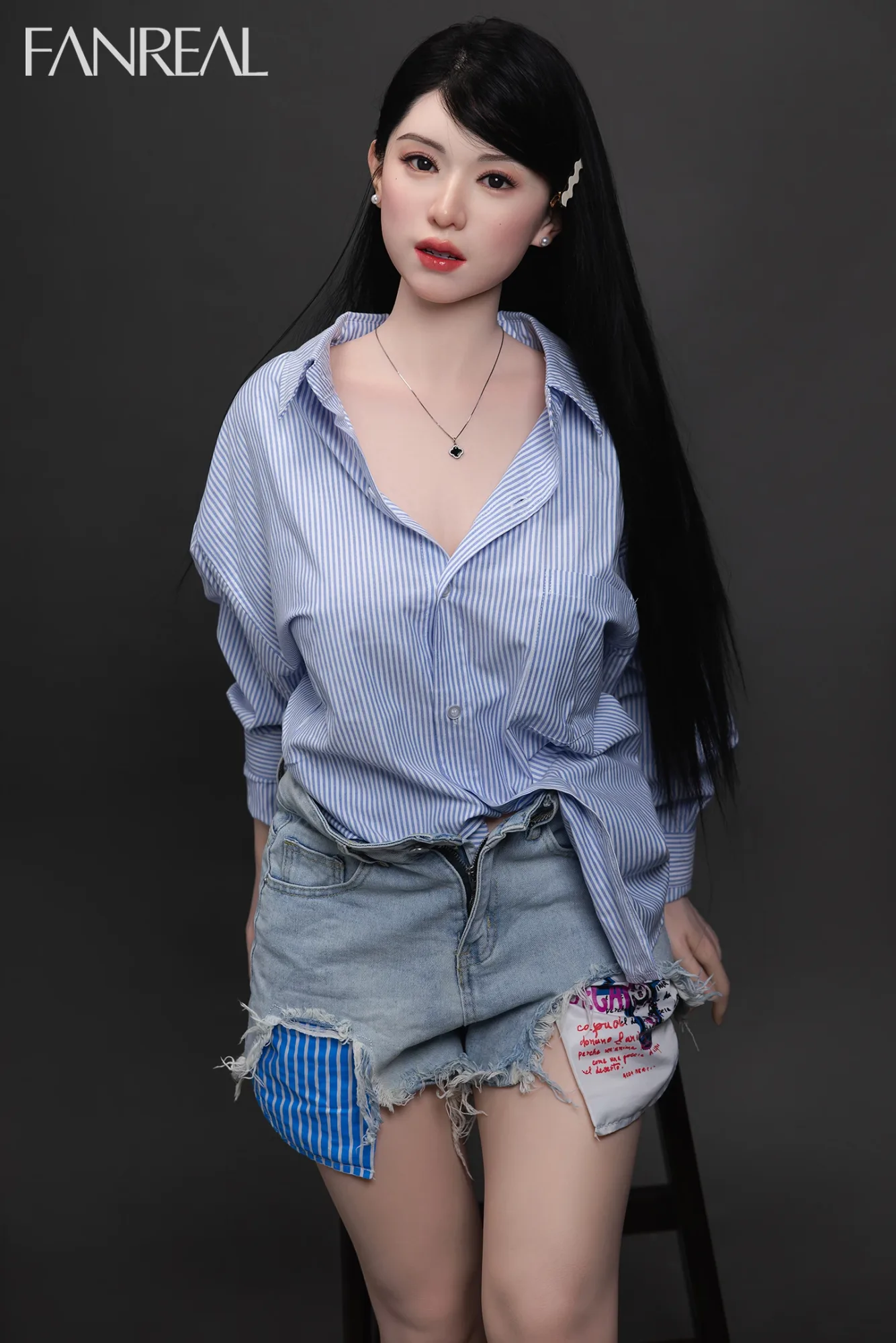 Realistic Sex Doll Black-haired Luna 5ft 1' (155 cm)/ F-Cup - FANREAL view 1
