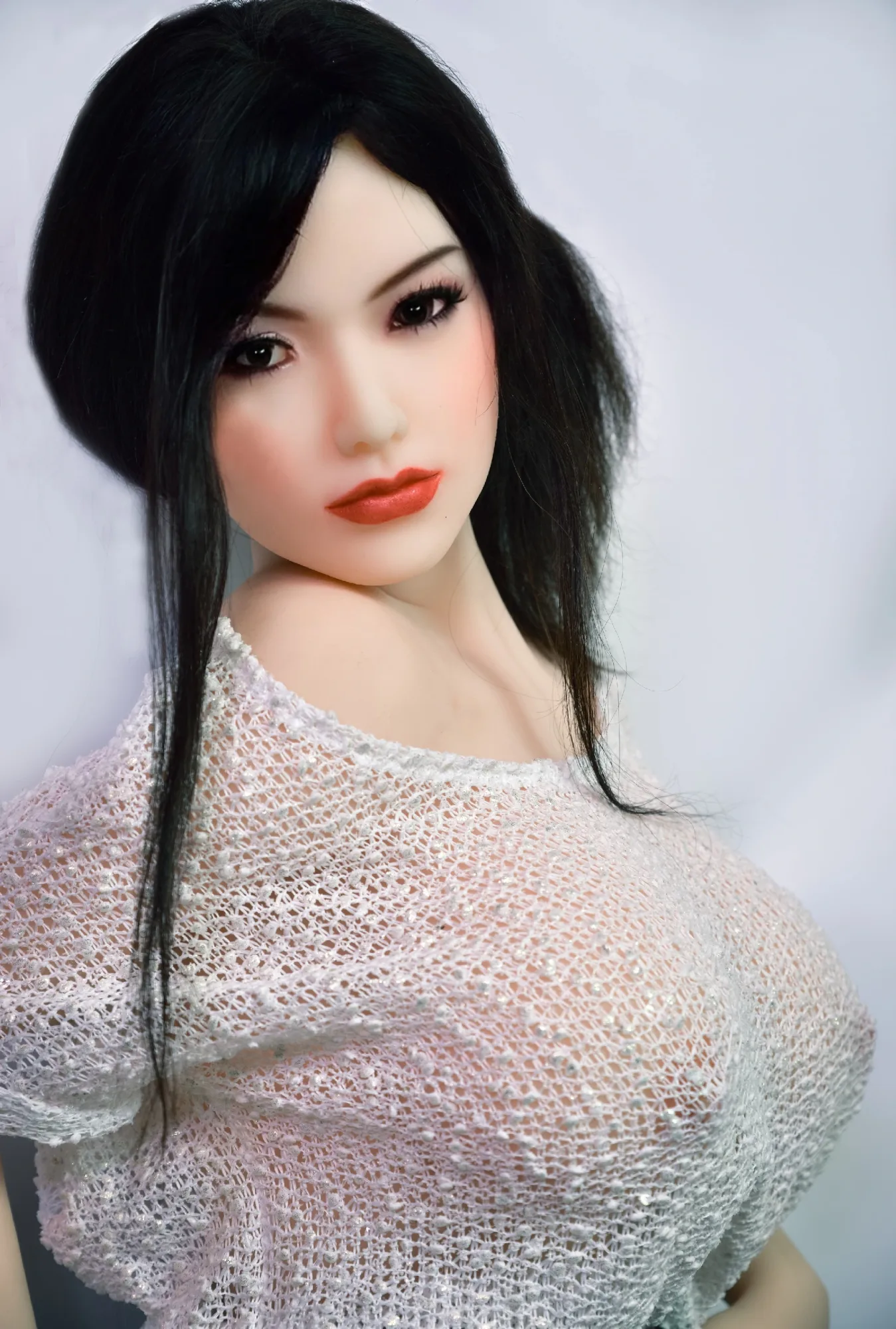 Real Sex Doll Black-haired Dionne 4ft 11' (150 cm)/ E-Cup - HRDoll view 2