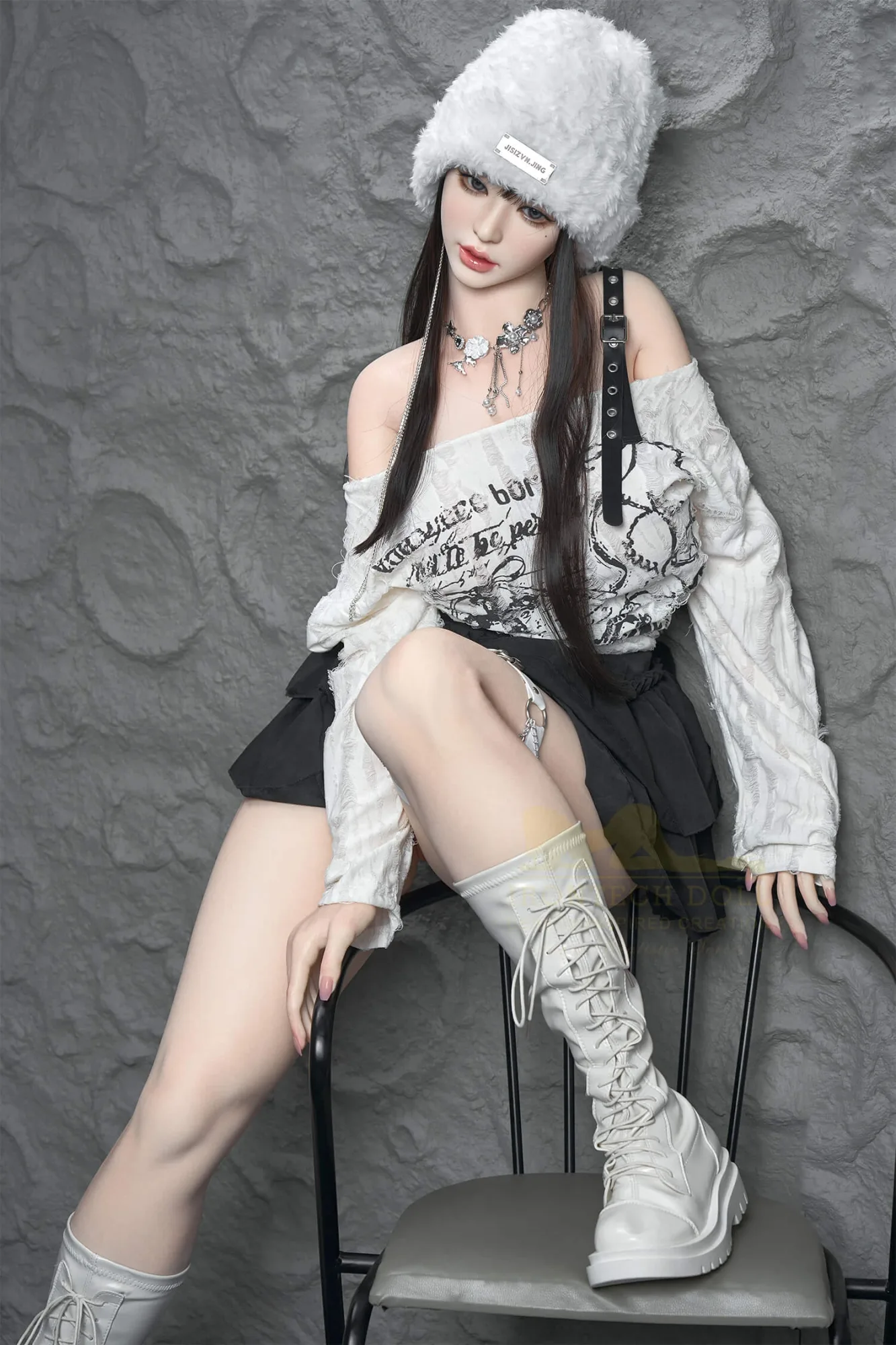 Real Sex Doll Black-haired Annika 5ft 5' (165 cm) - STOCK/ F-Cup - Irontech Doll view 3
