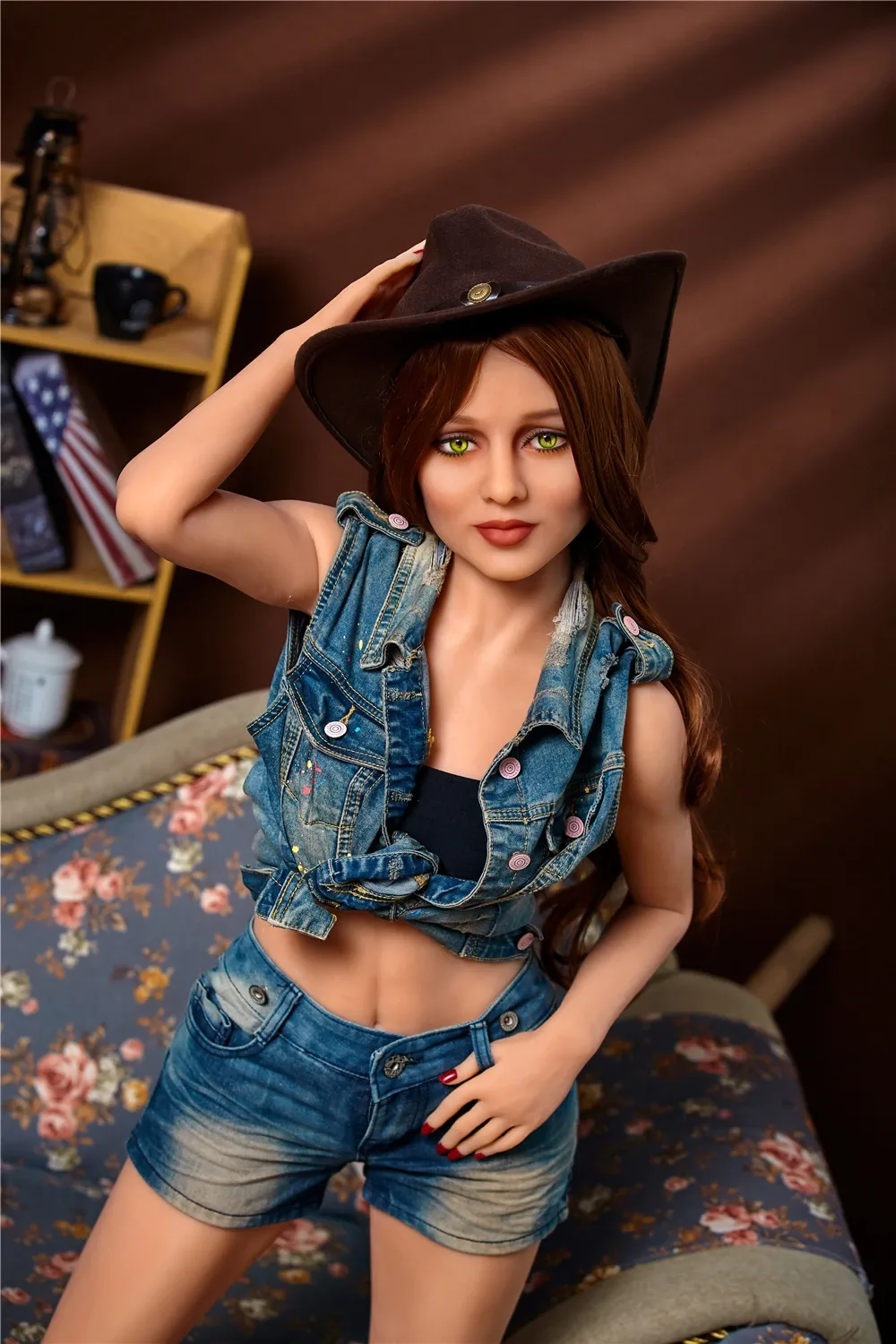Real Sex Doll Brunette Levro 4ft 11' (150 cm)/ A-Cup - Irontech Doll view 3
