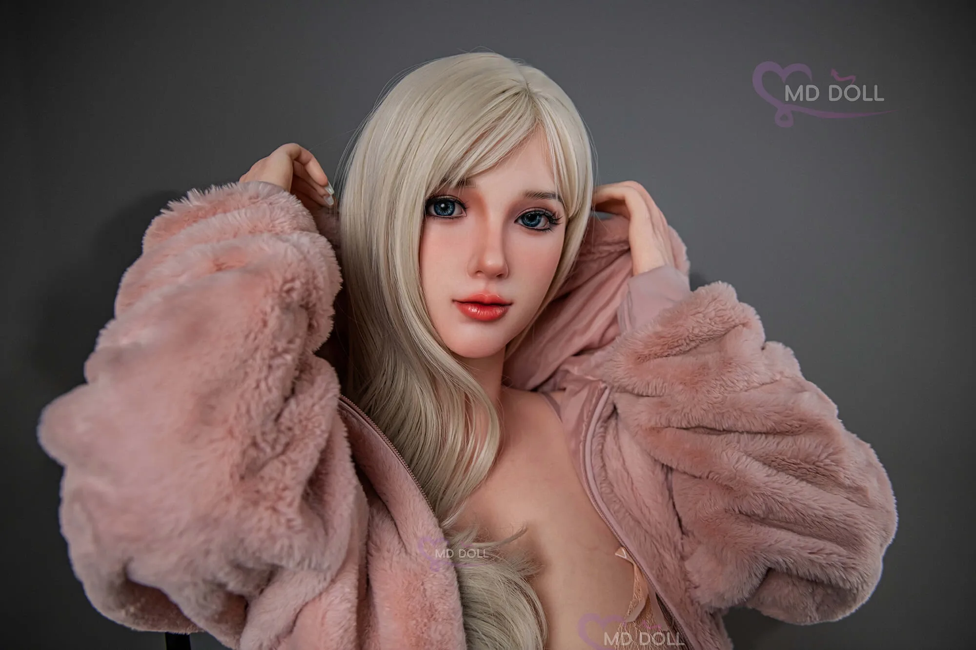 Silicone Sex Doll Blonde Jennifer 5ft 4' (162 cm)/ H-Cup - MD DOLL view 2