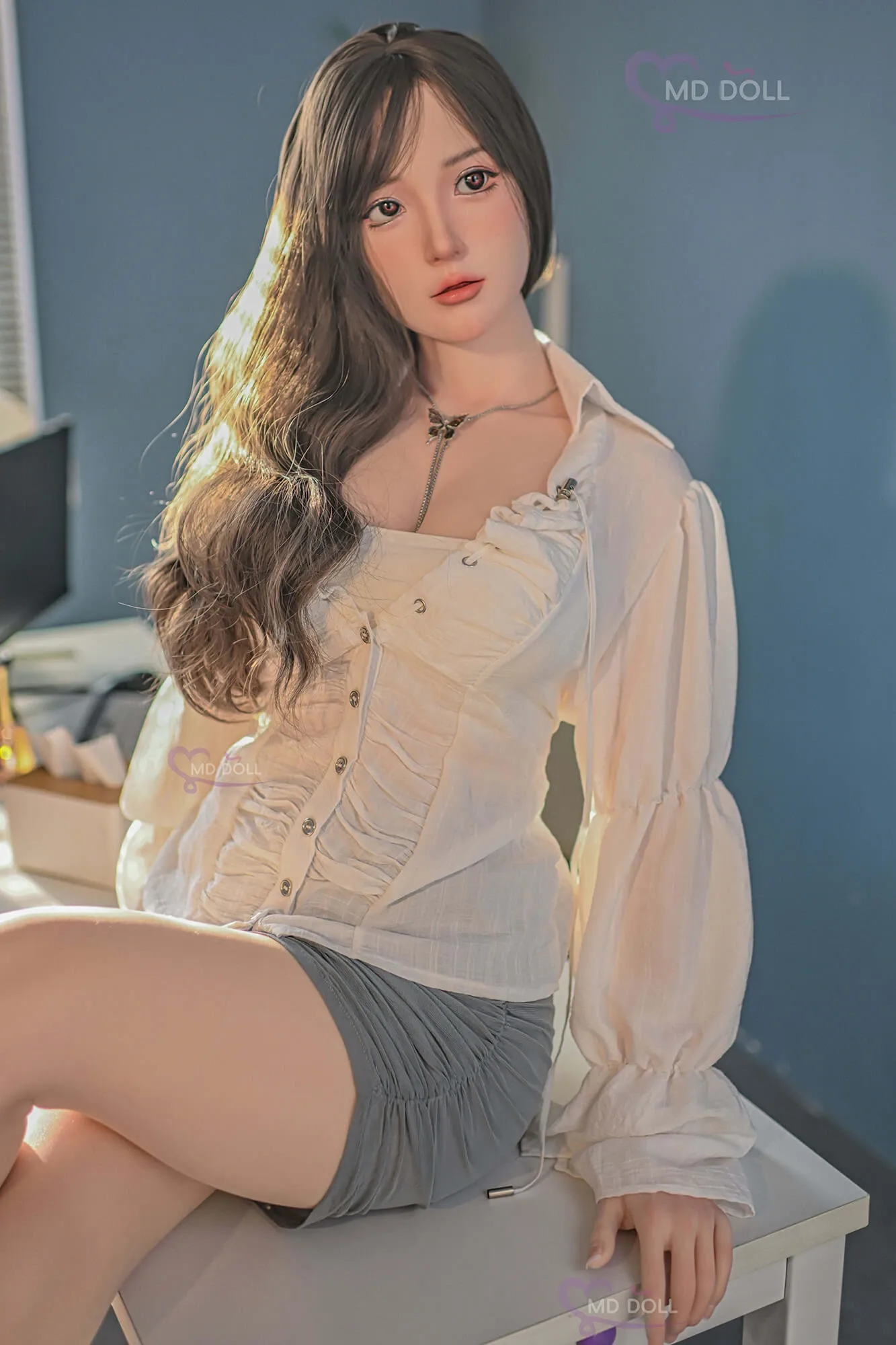 Real Sex Doll Brunette Khloe 5ft 5' (166 cm)/ D-Cup - MD DOLL view 6