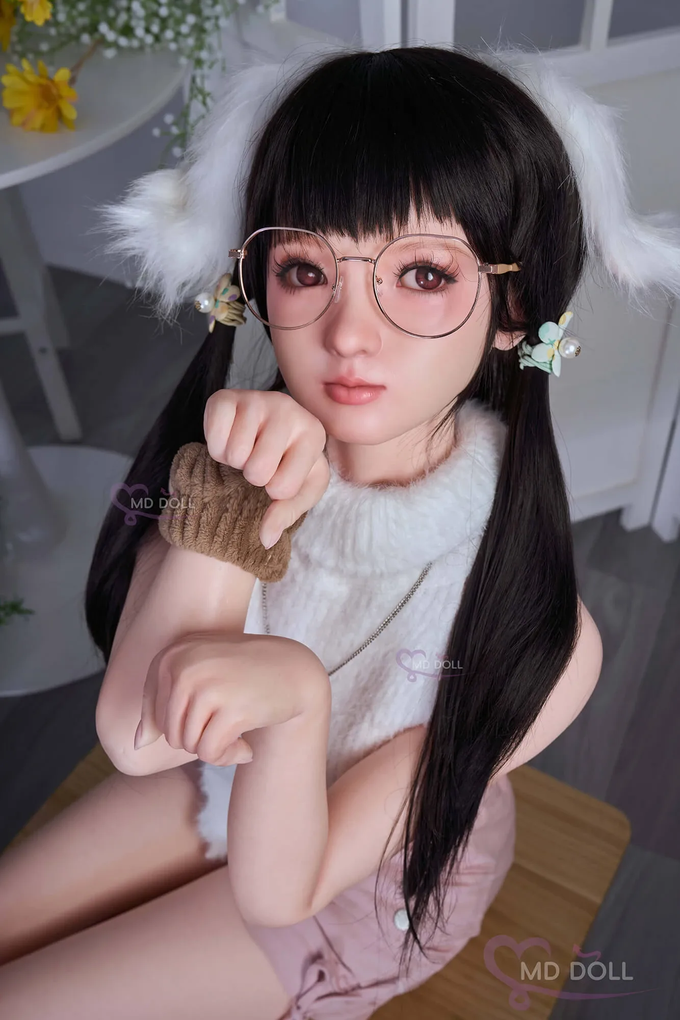 Real Sex Doll Sexy Yuka 4ft 11' (150 cm)/ E-Cup - MD DOLL view 4