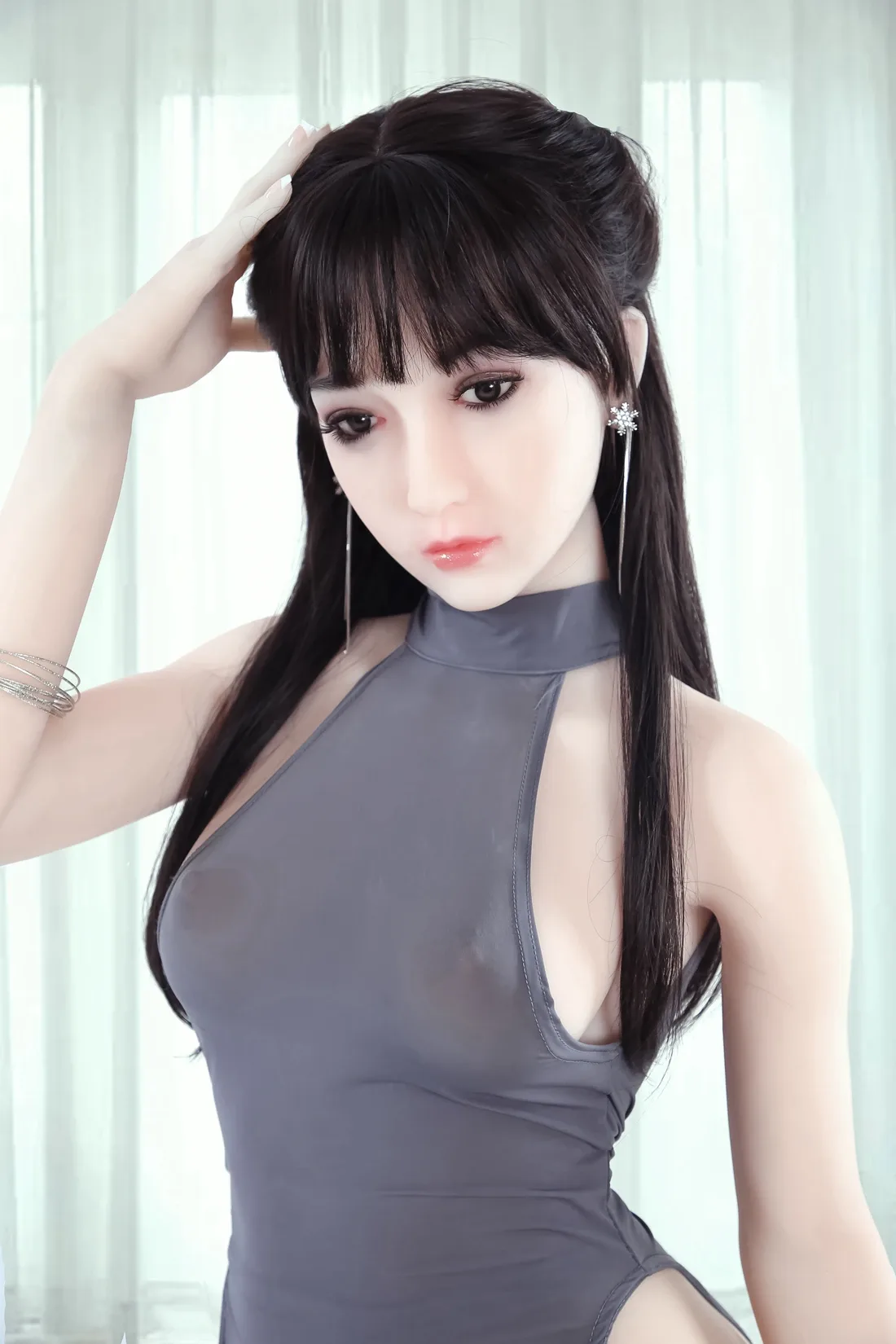 Real Sex Doll Black-haired Annie 5ft 2' (160 cm)/ B-Cup - AF Doll view 2