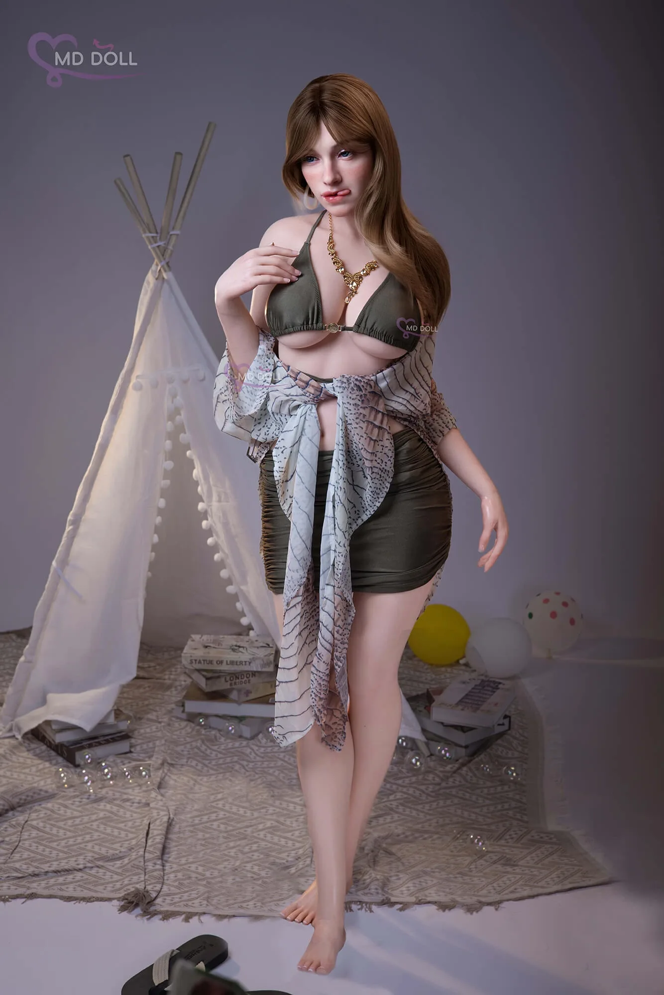 Silicone Sex Doll Seductive Dakota 5ft 5' (166 cm)/ D-Cup - MD DOLL view 4