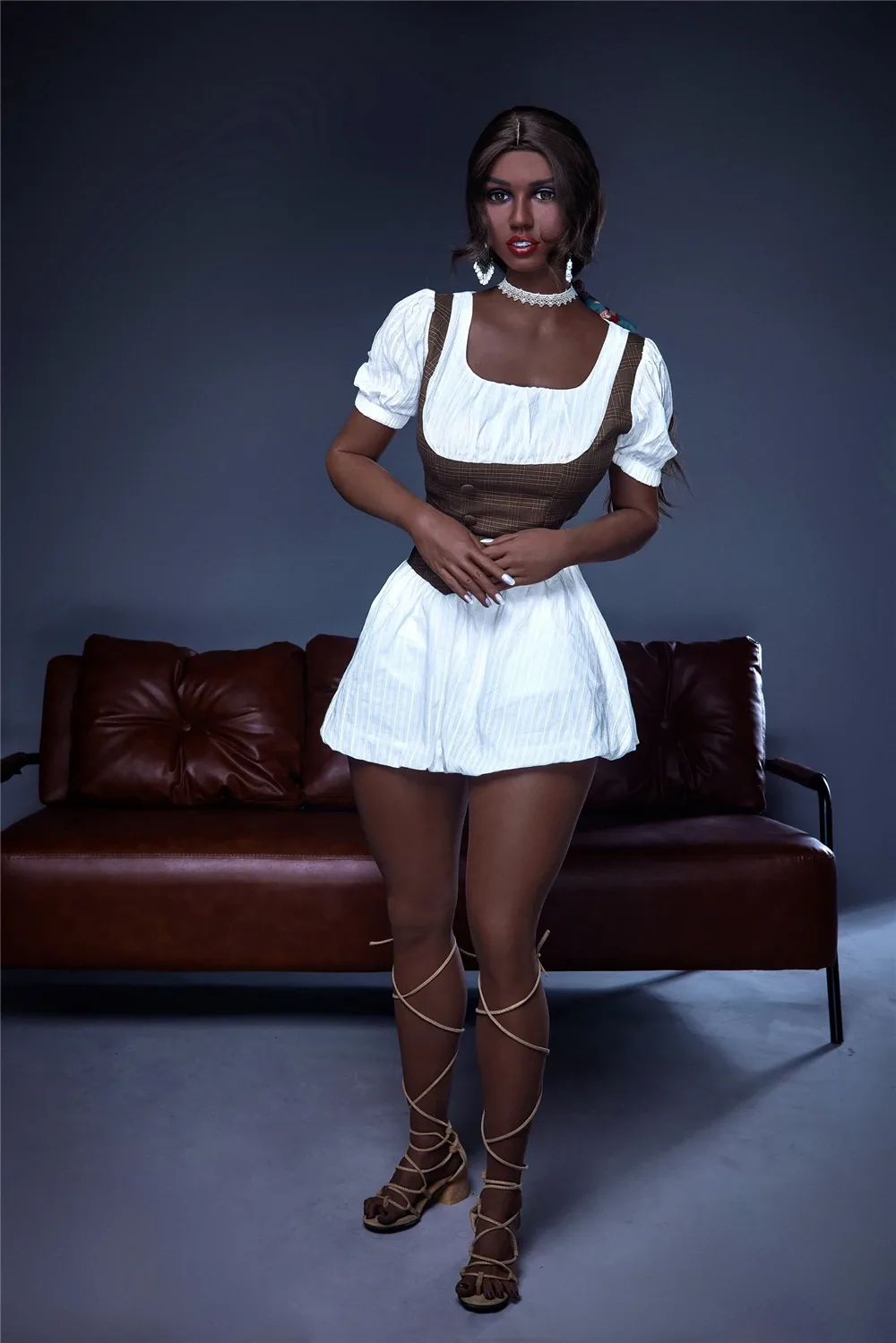 Real Sex Doll Black Gina 5ft 4' (164 cm)/ E-Cup - Irontech Doll view 2