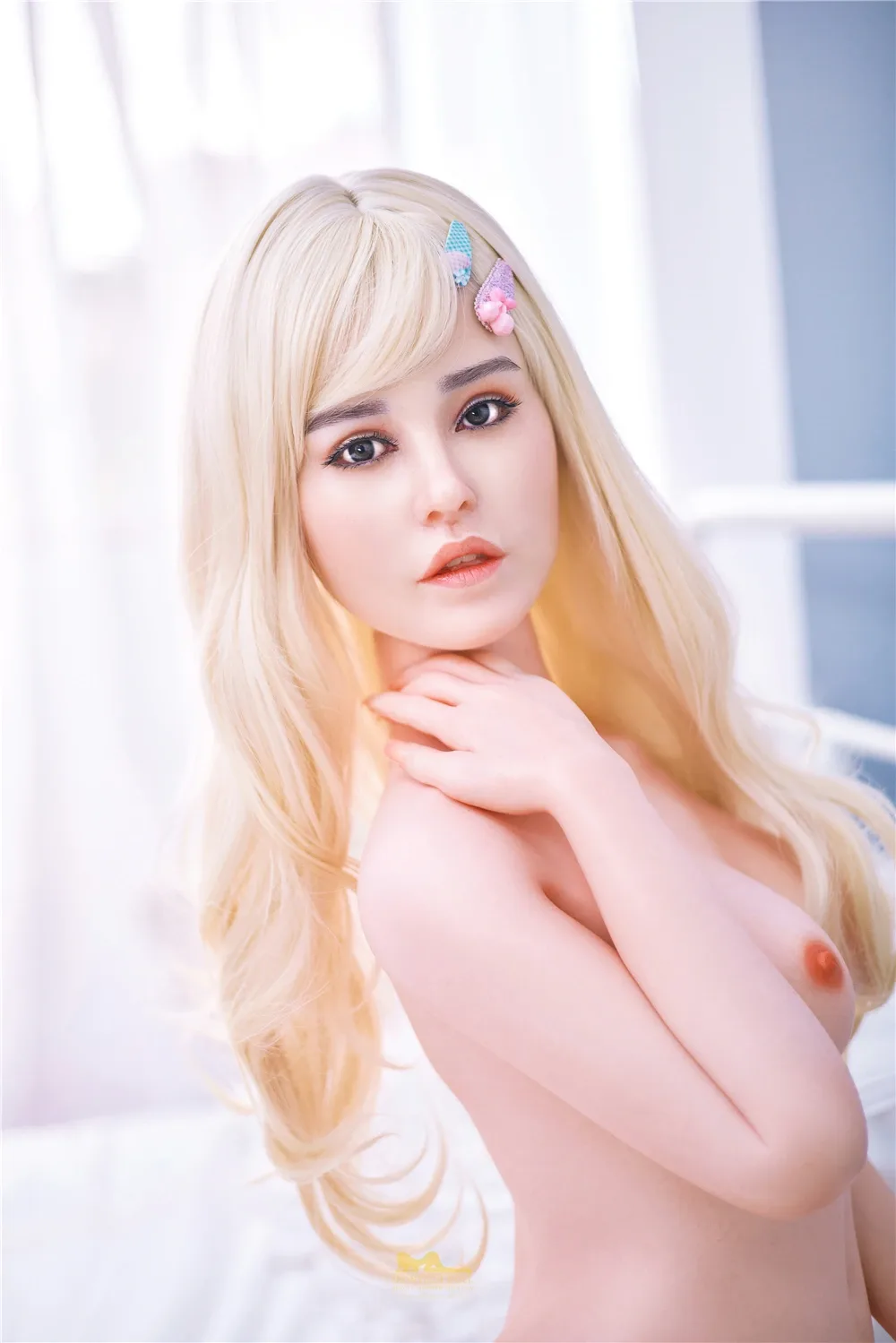 Silicone Doll Blonde Samantha 4ft 1' (148 cm)/ F-Cup - Irontech Doll view 4