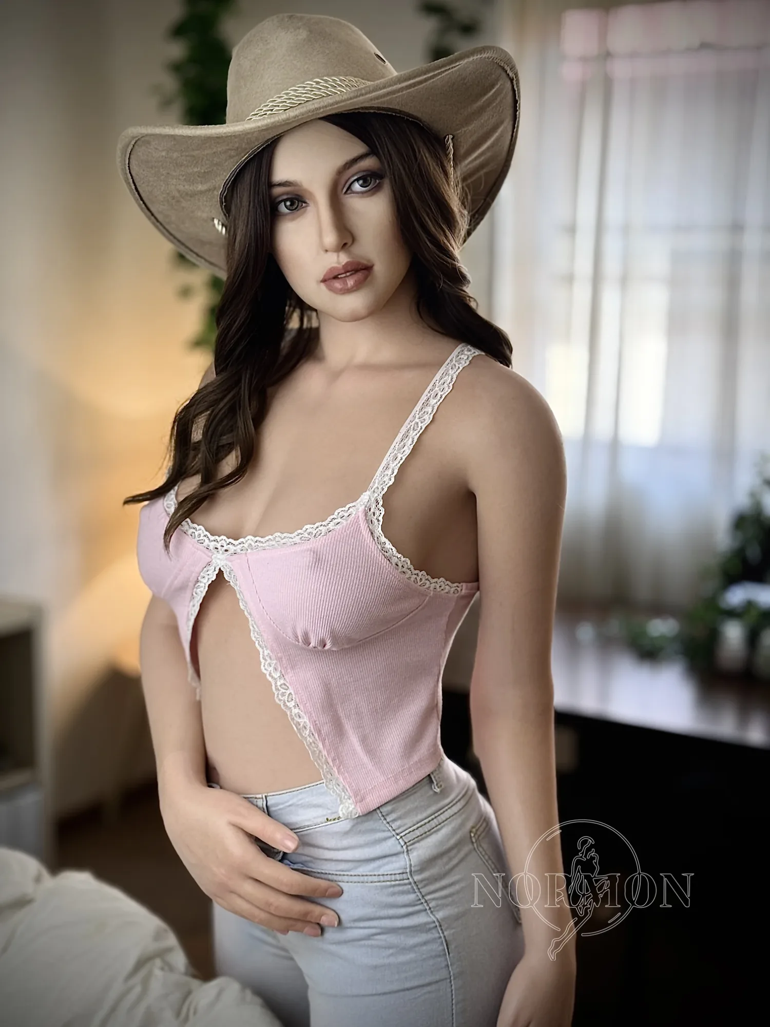 Silicone Sex Doll Brunette Darleen 5ft 6' (170 cm)/ C-Cup - NORMON Doll view 5