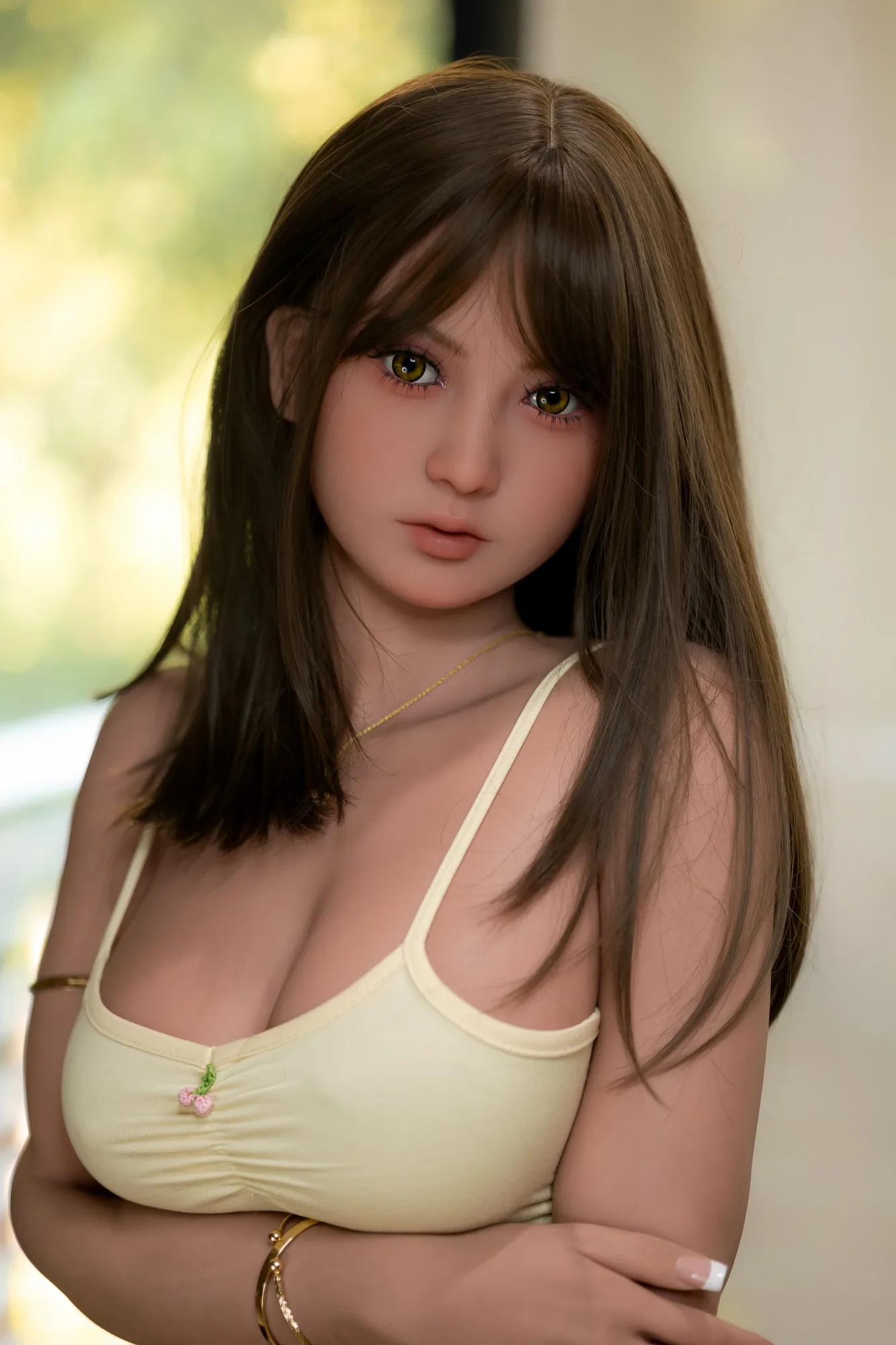 Real Sex Doll Brunette Jarvisy 5ft 5' (166 cm)/ E-Cup - AIBEI Doll view 4