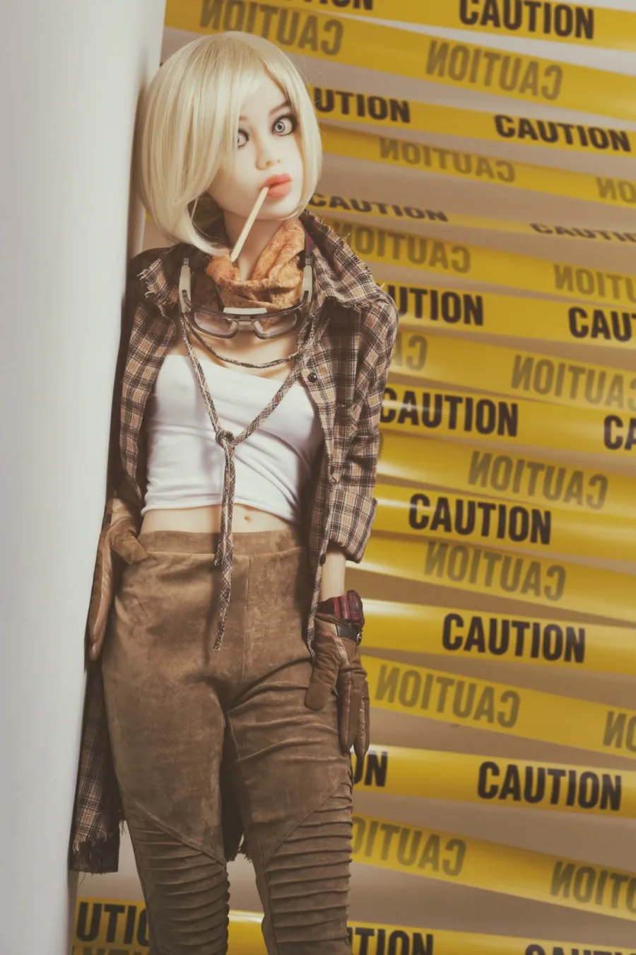 Real Sex Doll Blonde Madison 5ft 6' (168 cm)/ A-Cup - WM doll view 5
