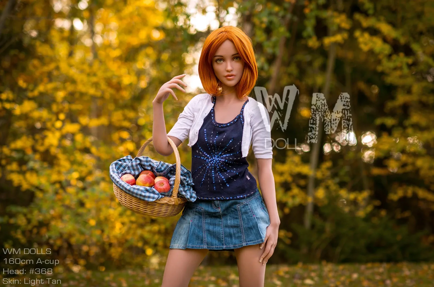 Real Sex Doll Redhead Sunday Rose 5ft 2' (160 cm)/ A-Cup - WM doll view 2