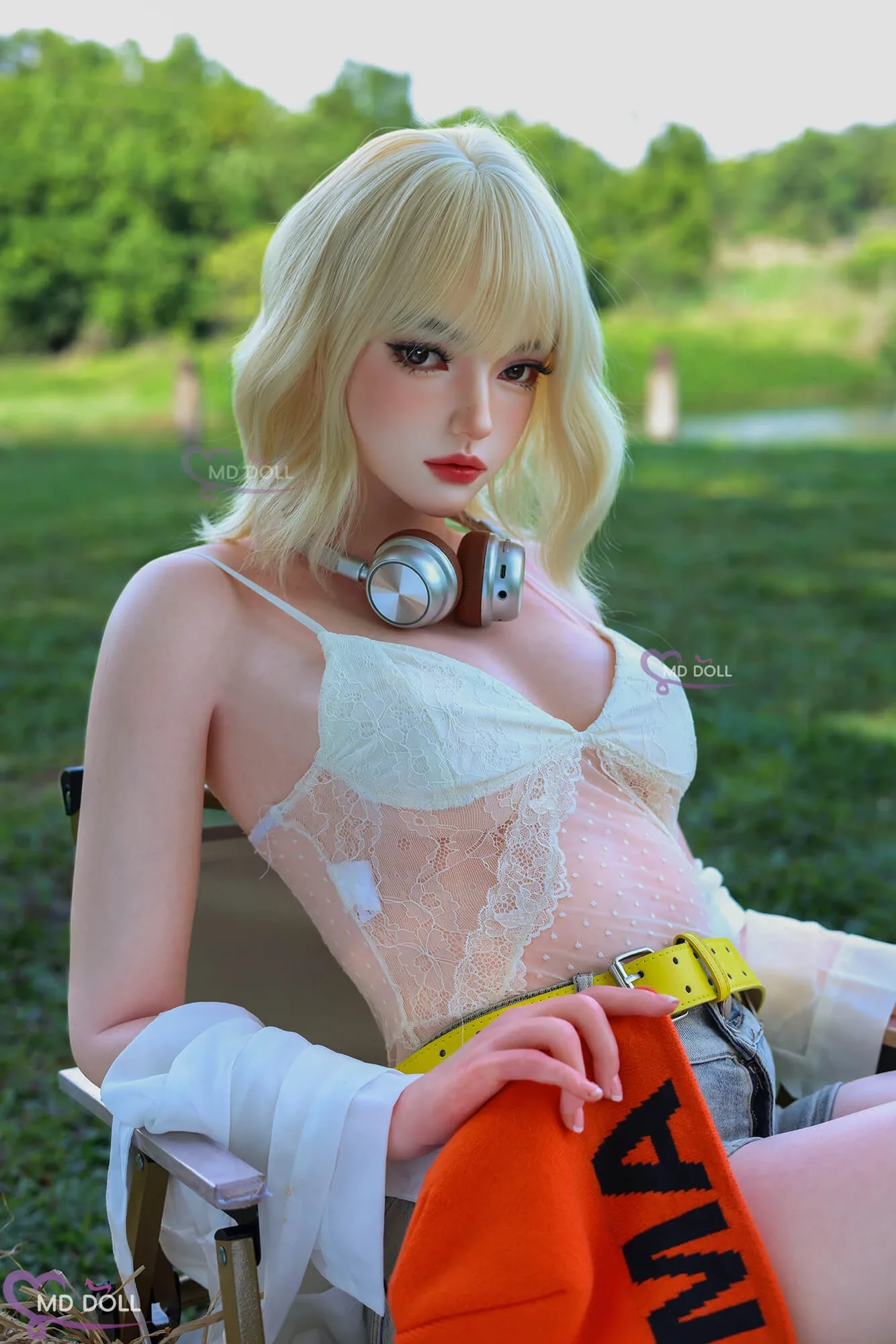 Realistic Sex Doll Blonde Simone 5ft 5' (166 cm)/ D-Cup - MD DOLL view 5
