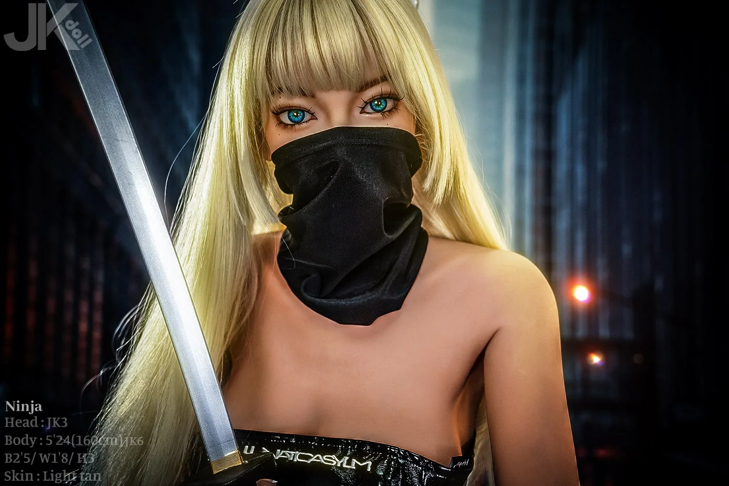 Real Sex Doll Blonde Silasy 5ft 2' (160 cm)/ D-Cup - JK Doll view 4