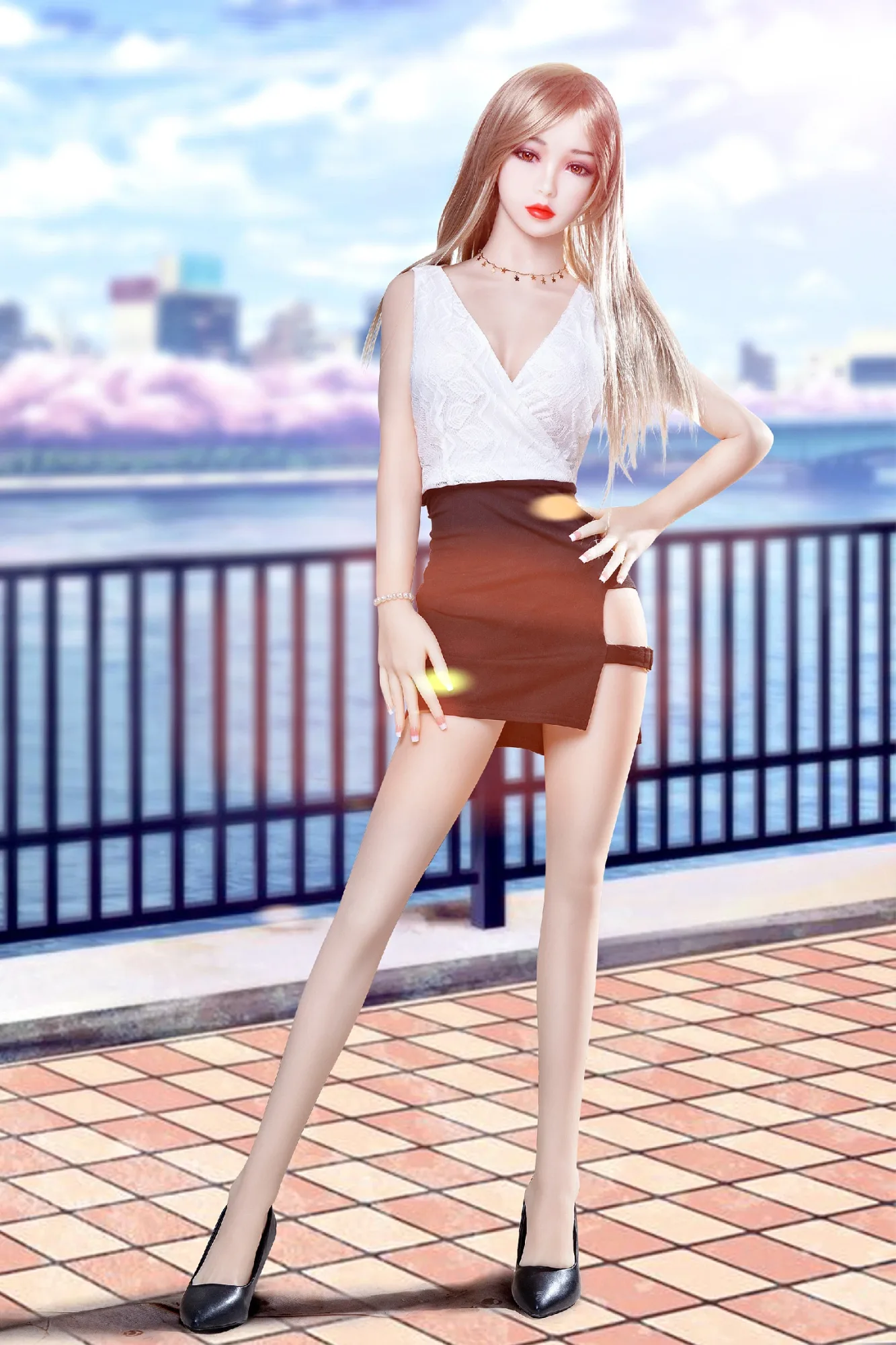 Real Sex Doll Blonde Lasy 4ft 10' (148 cm)/ C-Cup - AIBEI Doll view 2