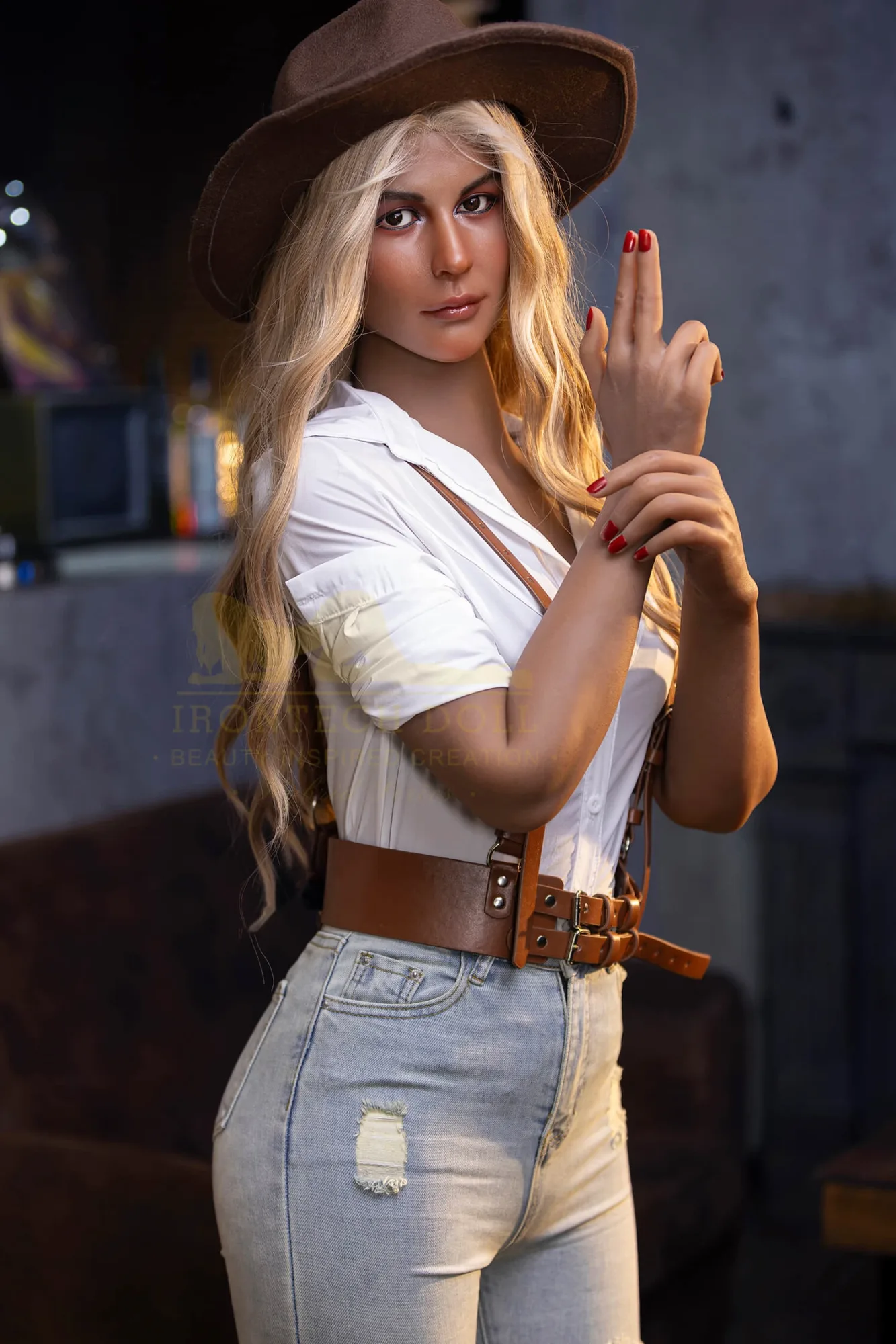 Sex Doll Tanned Gabriella 5ft 4' (162 cm)/ B-Cup - Irontech Doll view 3