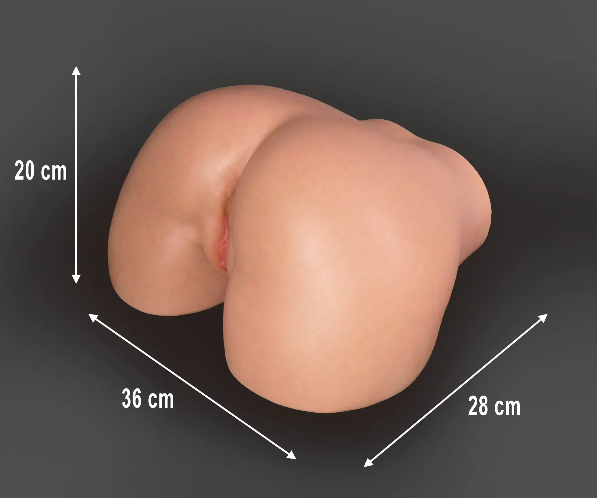 Masturbator Juicy - vagina + anal, 11' (28 cm) - STOCK - Lusandy Doll view 3