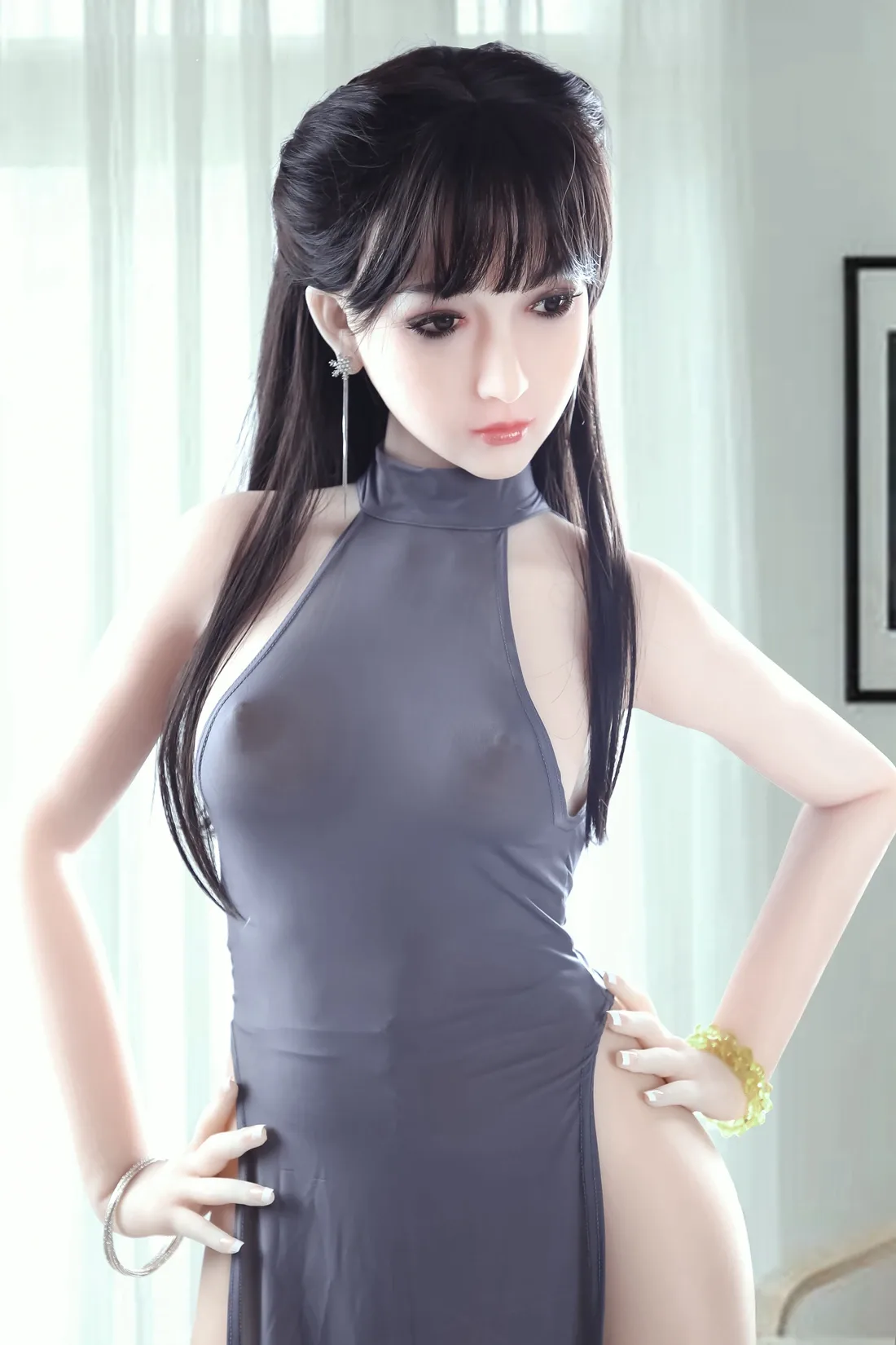 Real Sex Doll Black-haired Annie 5ft 2' (160 cm)/ B-Cup - AF Doll view 3