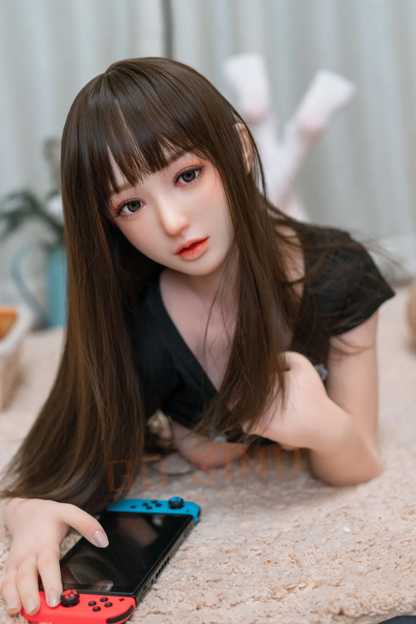 Silicone Doll Cute Luyo 5ft 1' (156 cm)/ B-Cup - Sino-Doll view 5