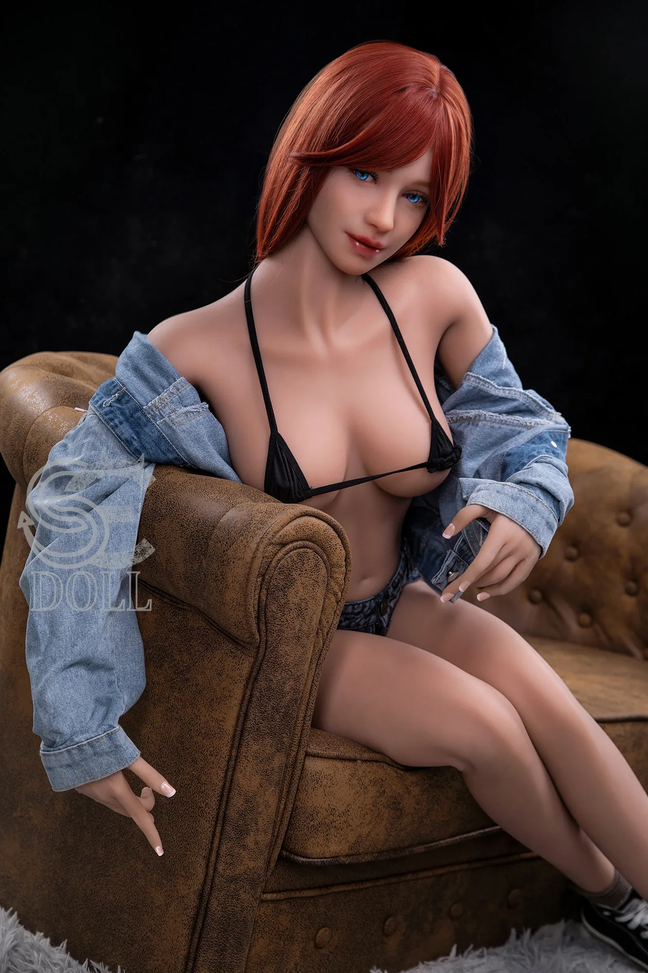 Real Sex Doll Redhead Rainy 5ft 4' (163 cm)/ E-Cup - SEDOLL view 2