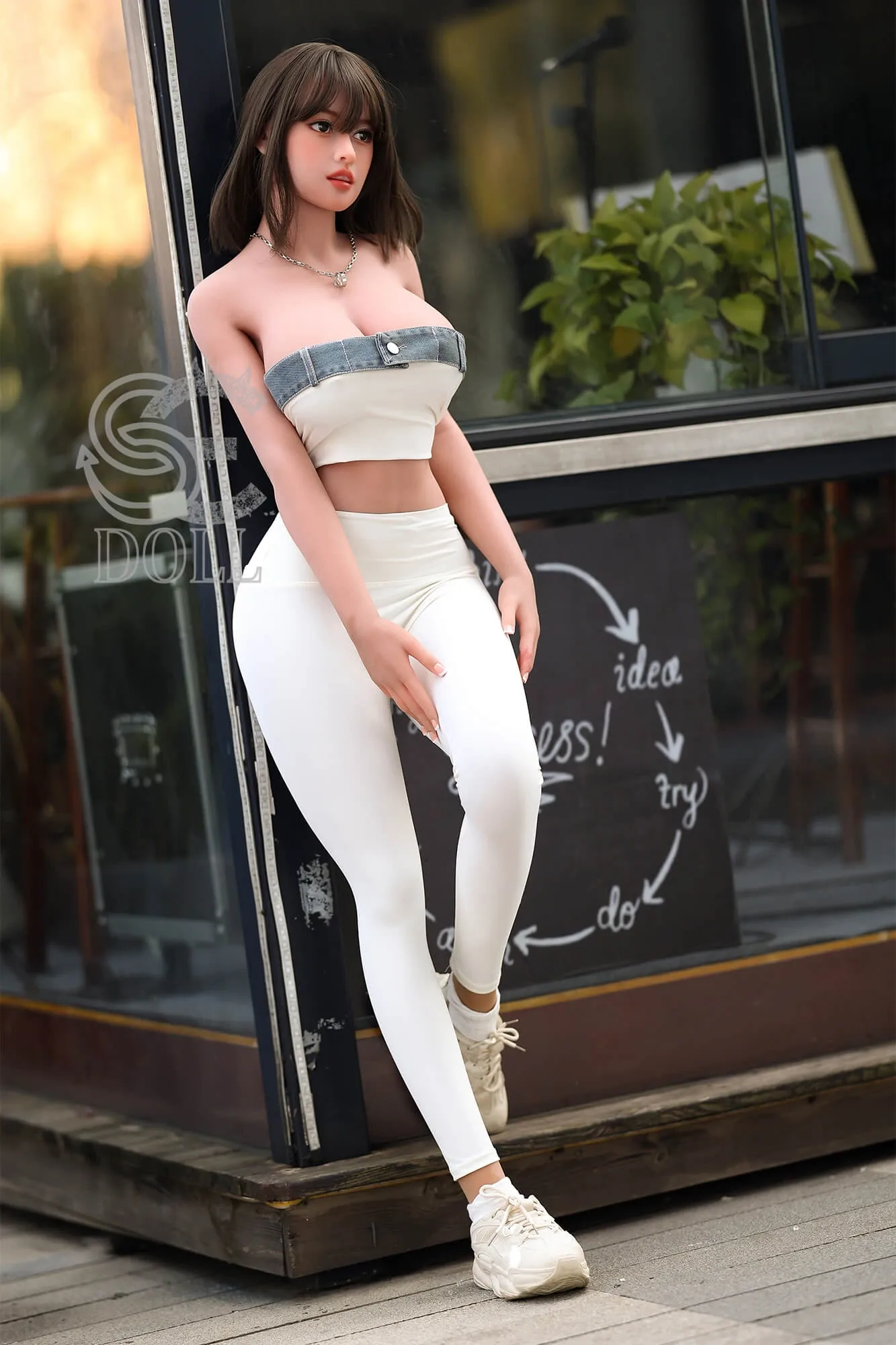 Sex Doll Brunette Charlie 5ft 3' (161 cm)/ F-Cup - SEDOLL view 4