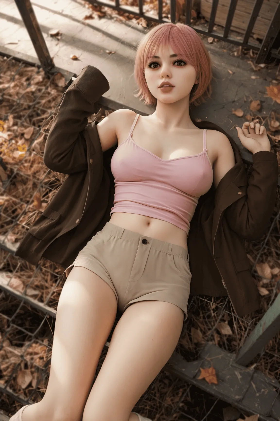 Realistic Sex Doll Skinny Melonie 4ft 10' (148 cm)/ B-Cup - AIBEI Doll view 4
