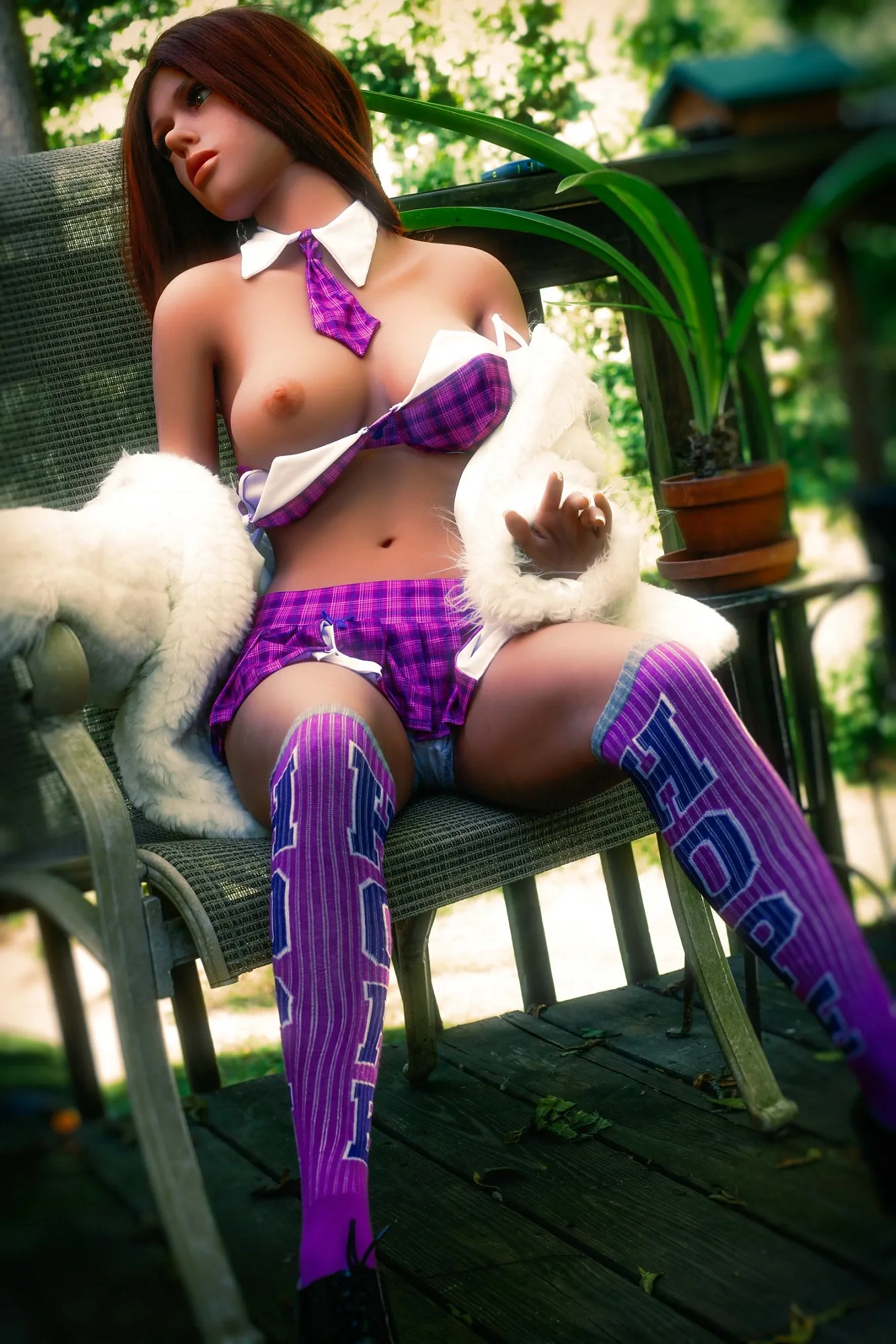 Real Sex Doll Redhead Luna 5ft 1' (155 cm)/ D-Cup - YL Doll view 5