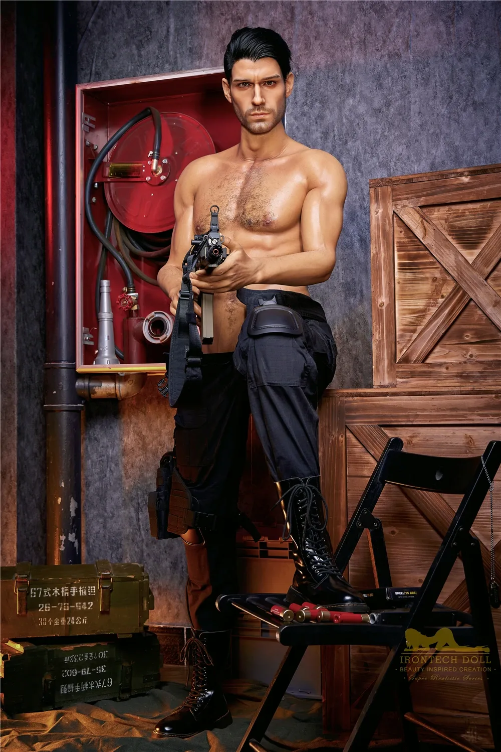Male Sex Doll Muscular Ellien 5ft 9' (176 cm) - Irontech Doll view 4