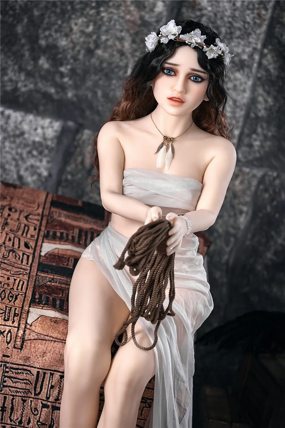 Real Sex Doll Brunette Vika 4ft 11' (150 cm)/ A-Cup - Irontech Doll view 4