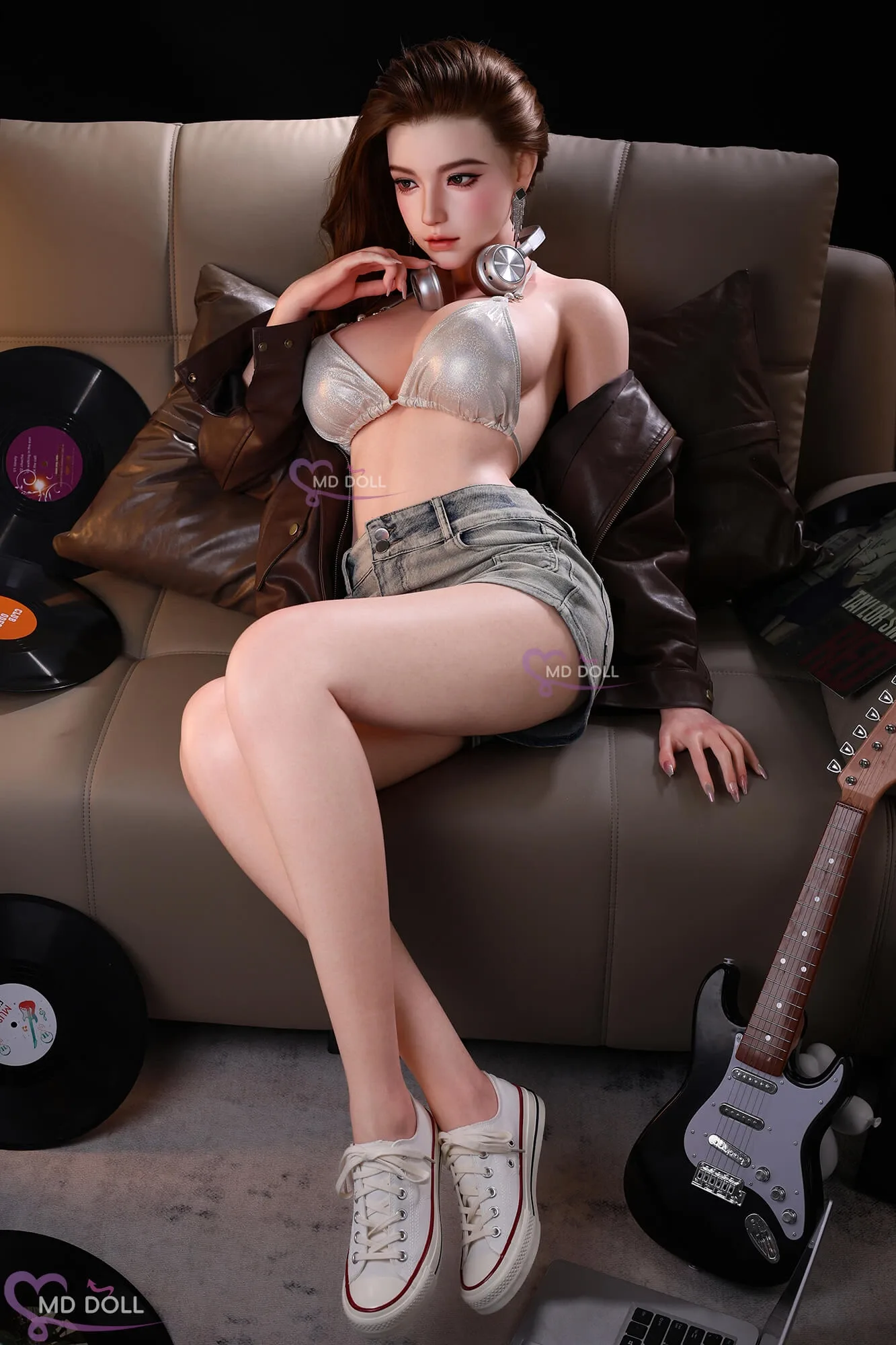 Real Sex Doll Brunette Bibiana 5ft 5' (166 cm)/ F-Cup - MD DOLL view 4