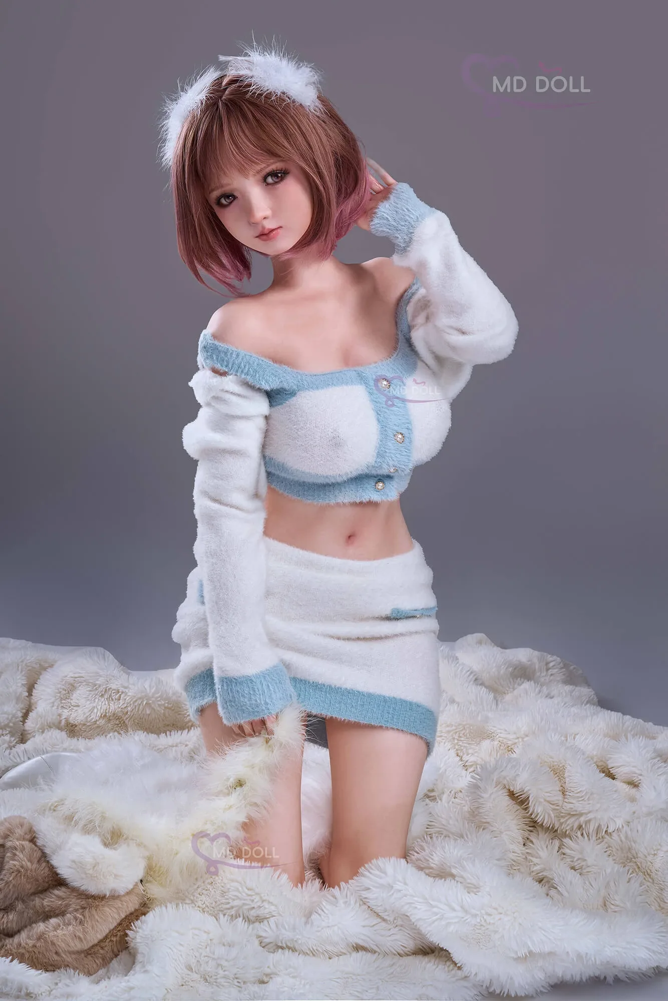 Silicone Sex Doll Asian Girl Liliane 4ft 11' (150 cm)/ E-Cup - MD DOLL view 3