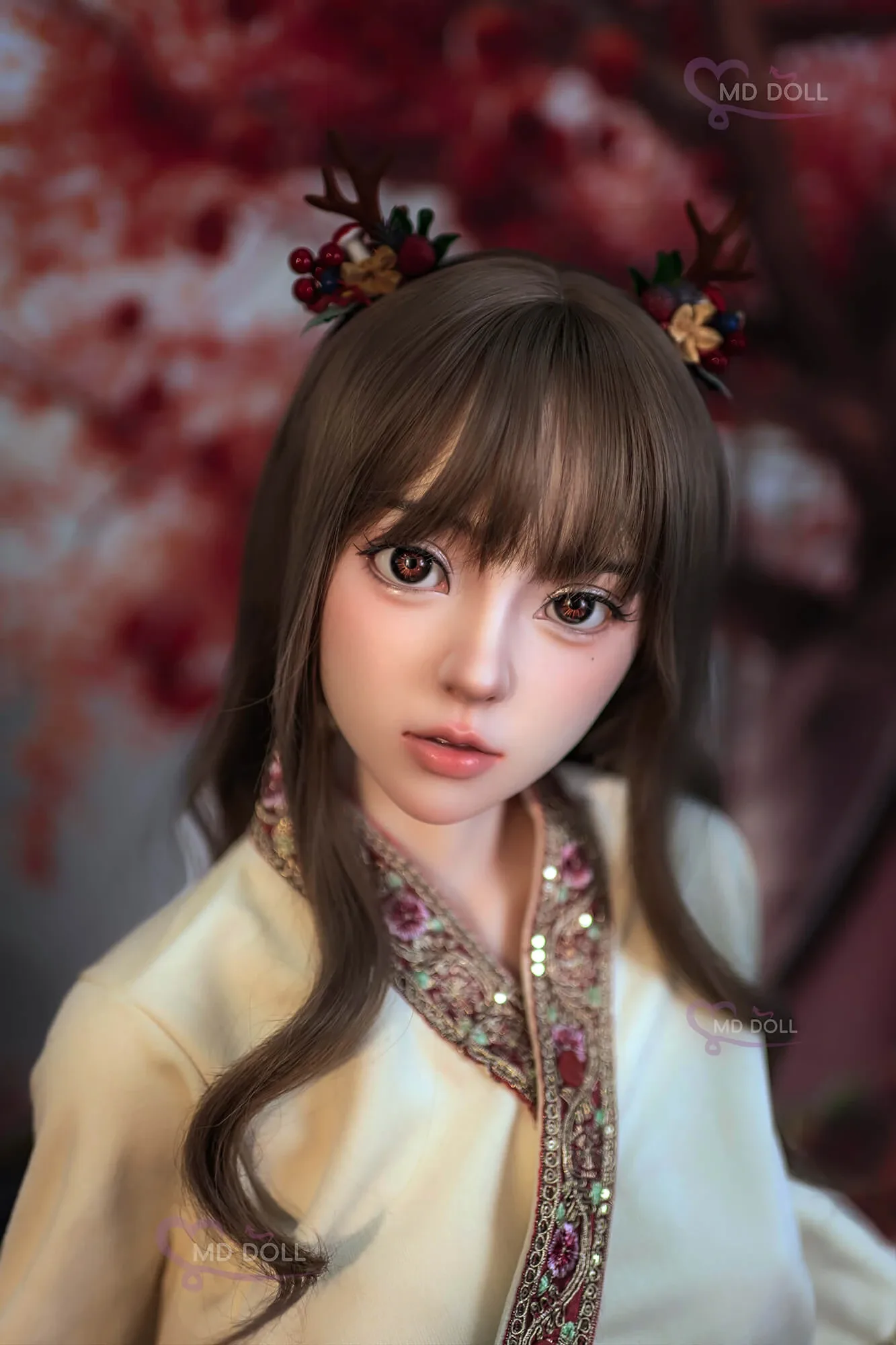 Silicone Sex Doll Brunette Gaia 4ft 11' (150 cm)/ E-Cup - MD DOLL view 2