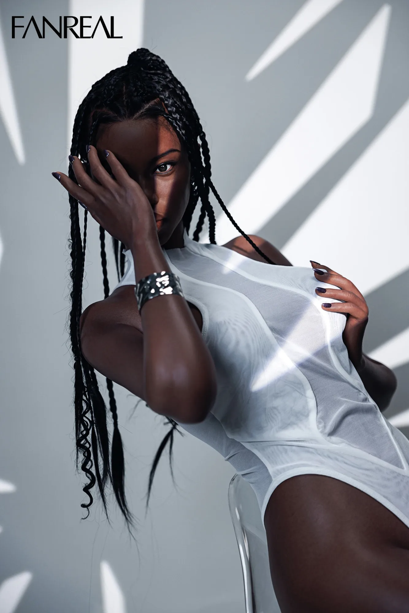 Realistic Sex Doll Black Azmera 5ft 8' (173 cm)/ D-Cup - FANREAL view 3