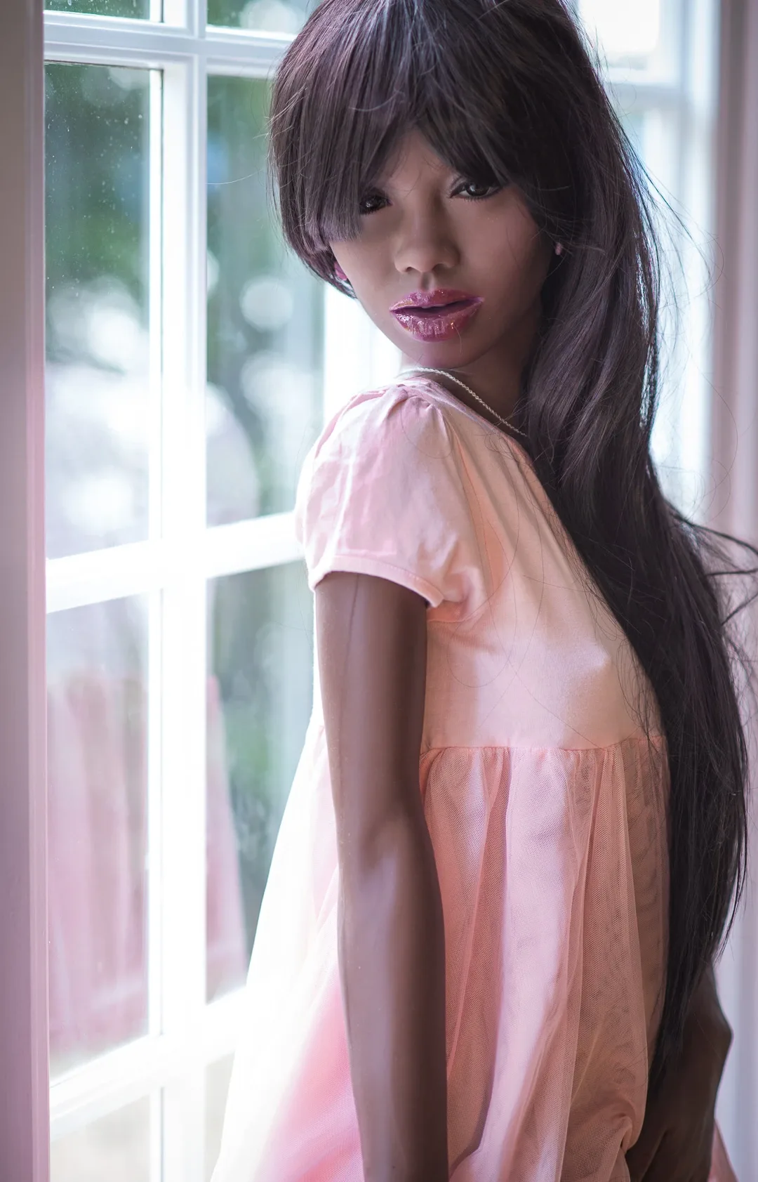 Real Sex Doll Black Moka 5ft 6' (168 cm)/ A-Cup - WM doll view 5