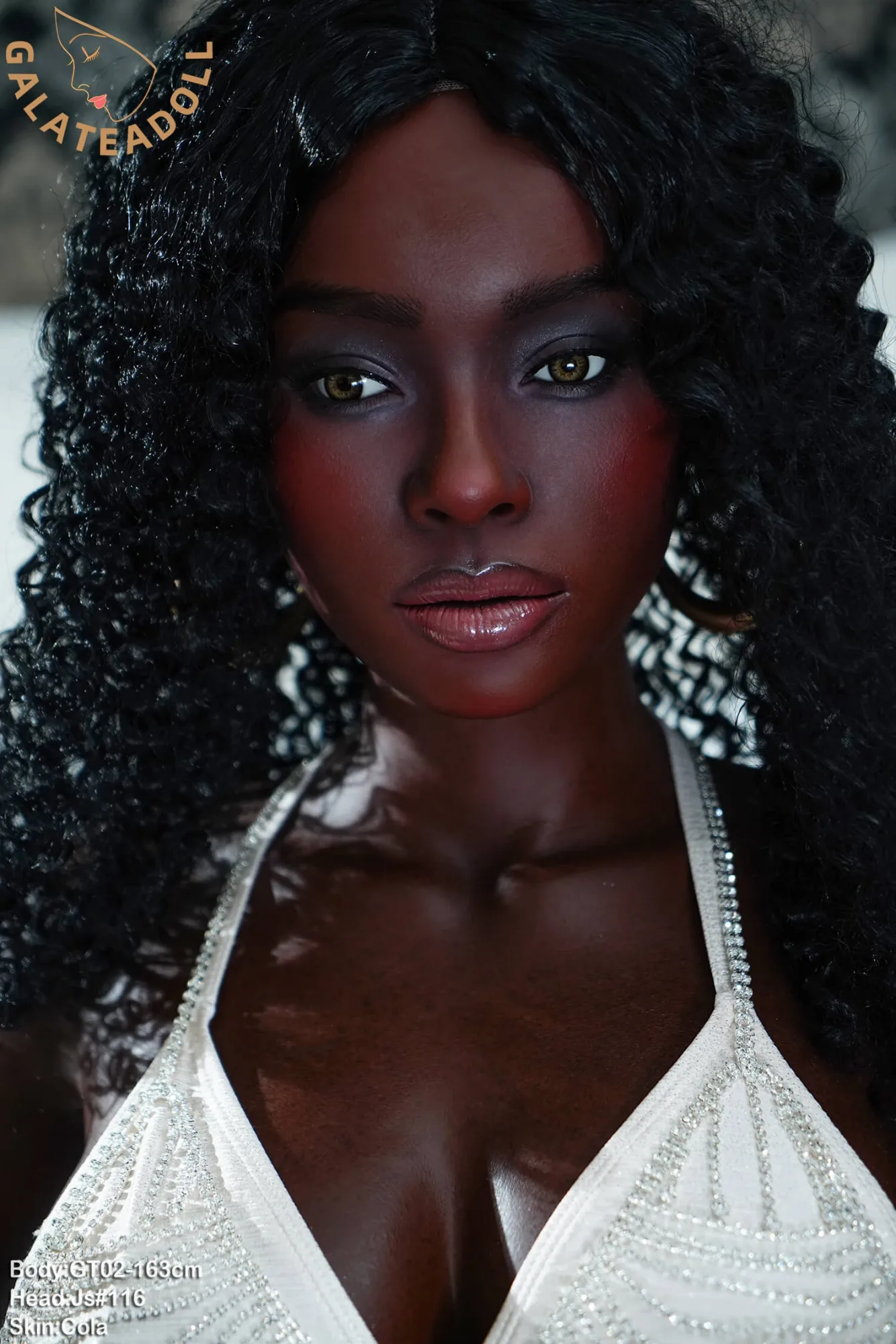 Silicone Sex Doll Black Elinam 5ft 4' (163 cm)/ C-Cup - GALATEA DOLL view 4