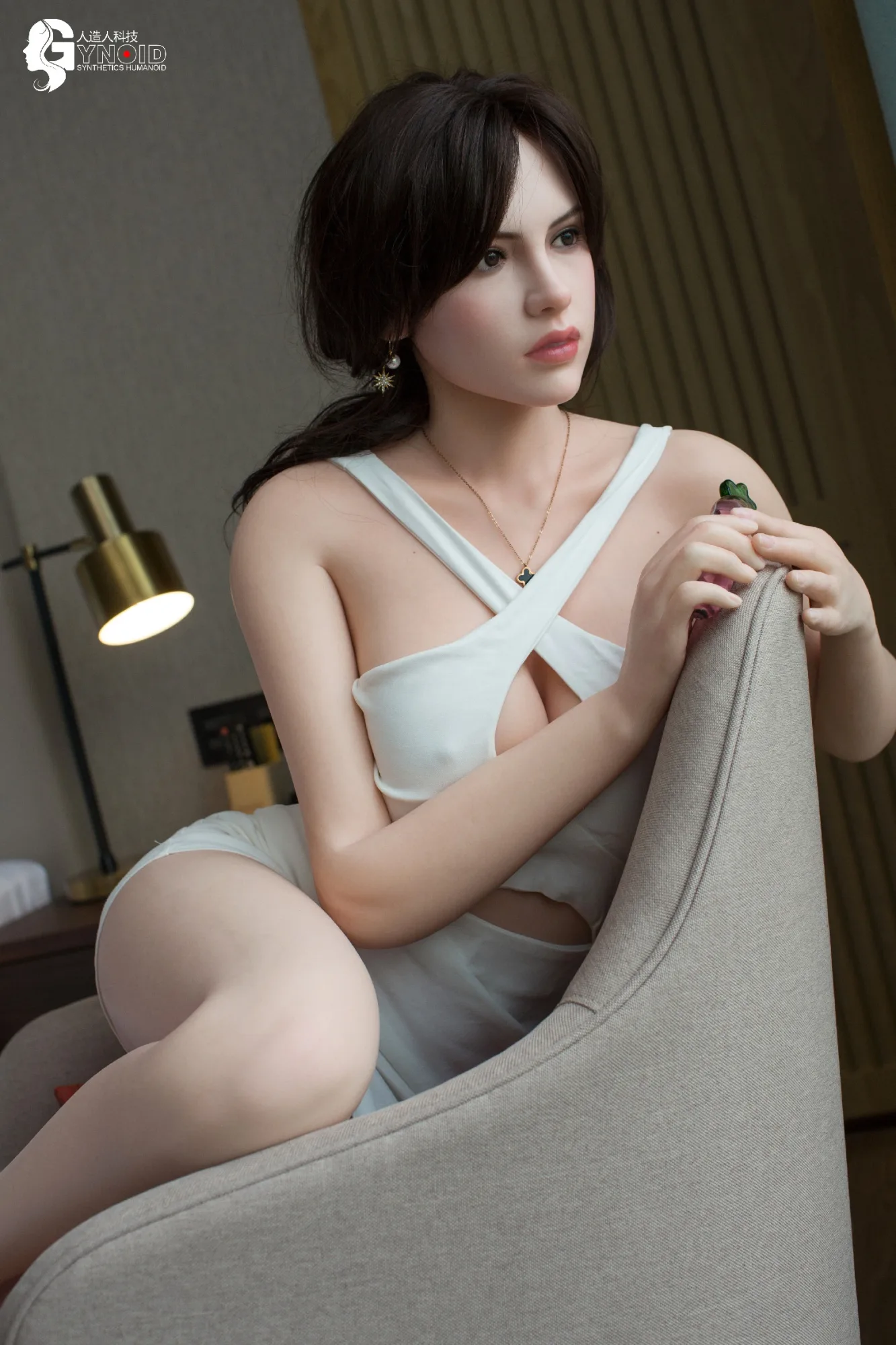 Silicone Doll Brunette Nuo 5ft 5' (165 cm)/ D-Cup - Gynoid view 3